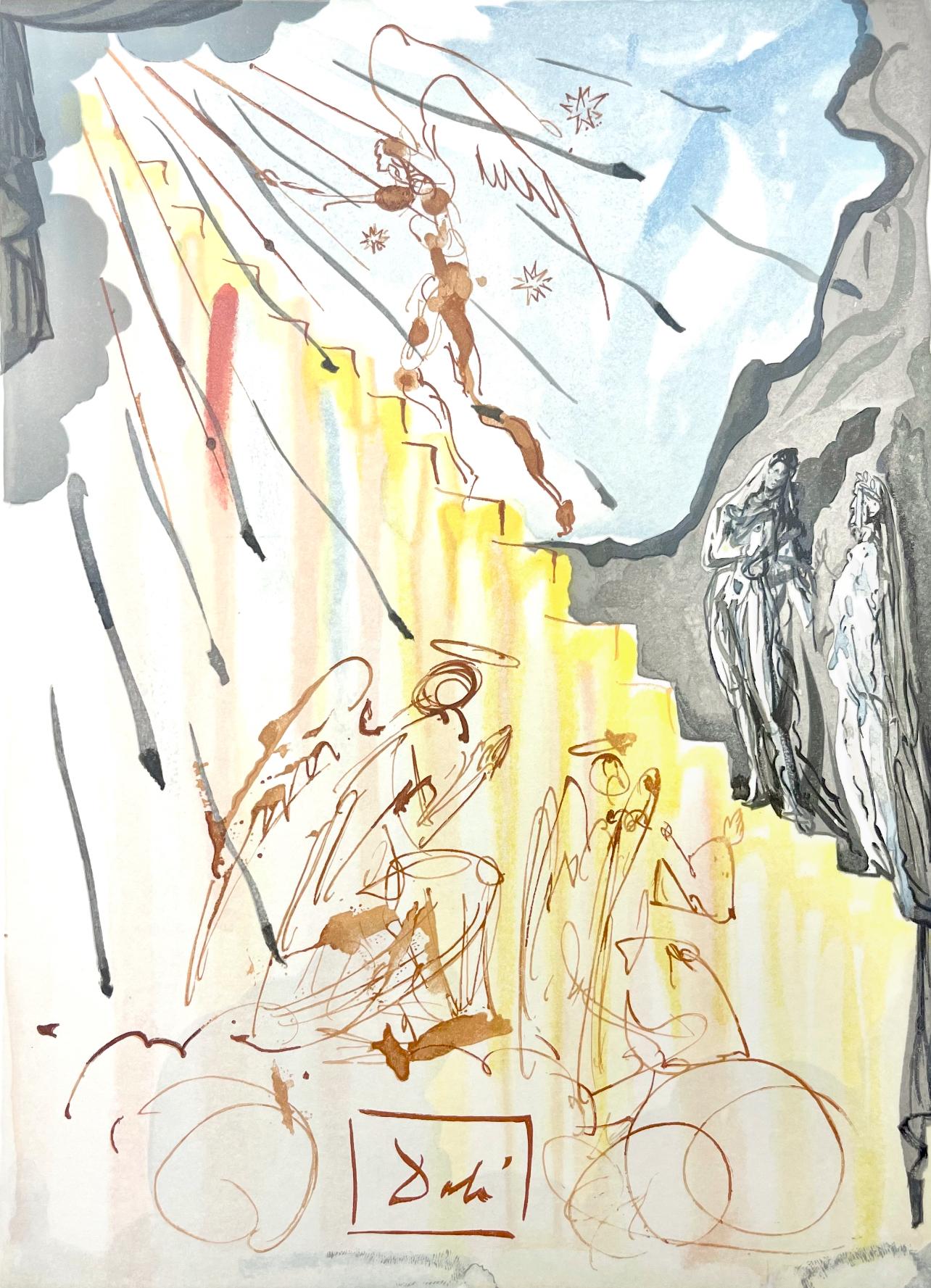 Landscape Print di Salvador Dalí - Paradies XXII (Campo 189-200; M/L 1039-1138), Die Göttliche Komödie