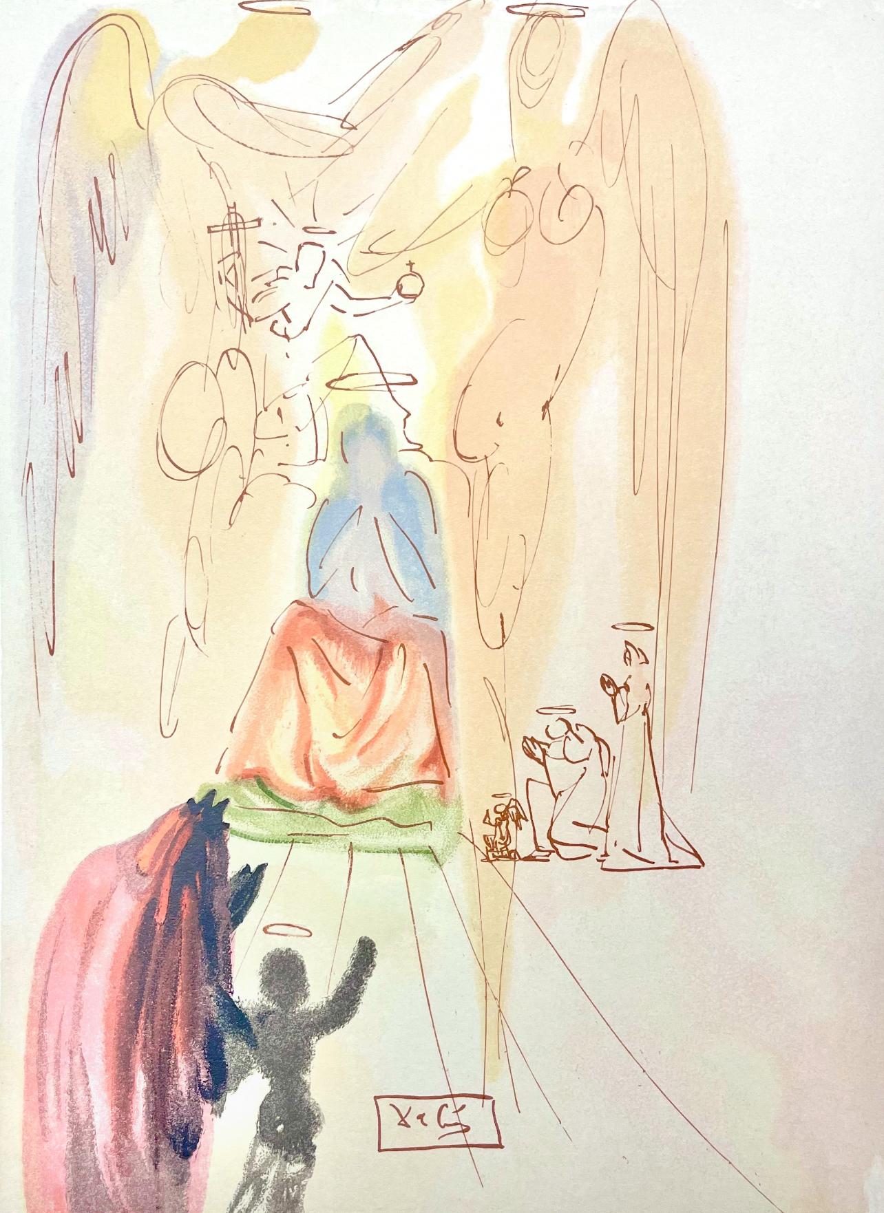 Salvador Dalí Landscape Print - Paradies XXIV (Field 189-200; M/L 1039-1138), Die Göttliche Komödie