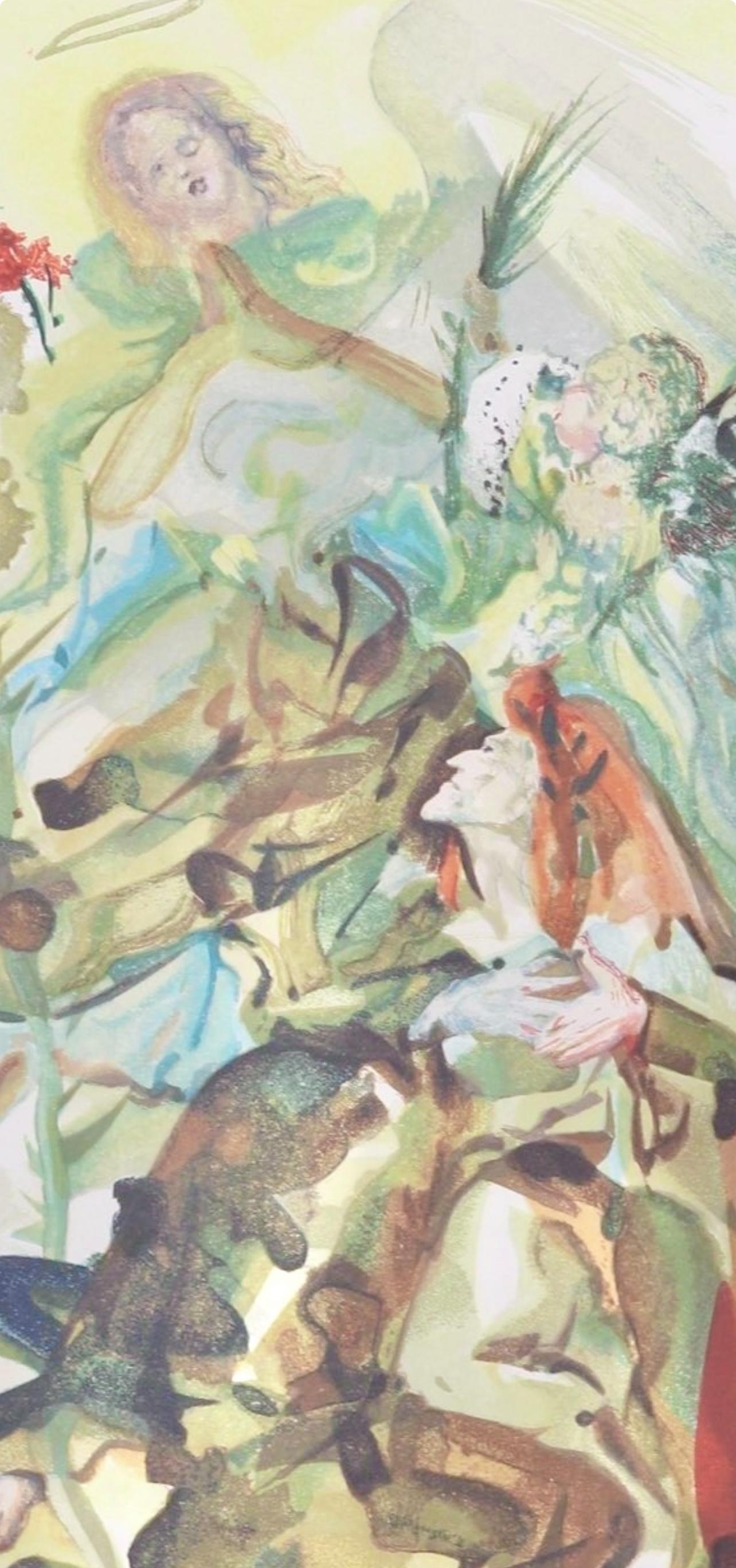 Paradies XXVI (Campo 189-200; M/L 1039-1138), Die Göttliche Komödie - Print di Salvador Dalí