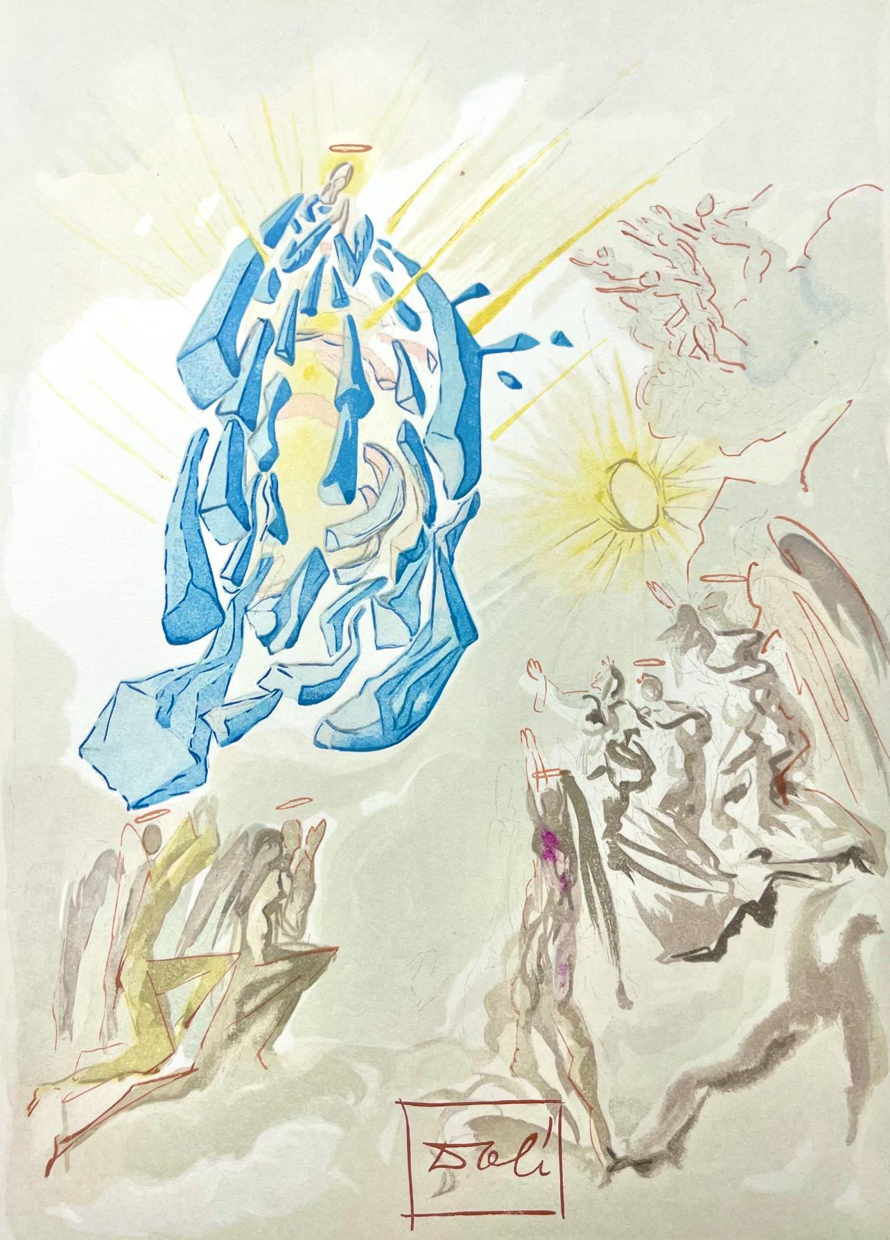 Salvador Dalí Landscape Print - Paradies XXVII (Field 189-200; M/L 1039-1138), Die Göttliche Komödie