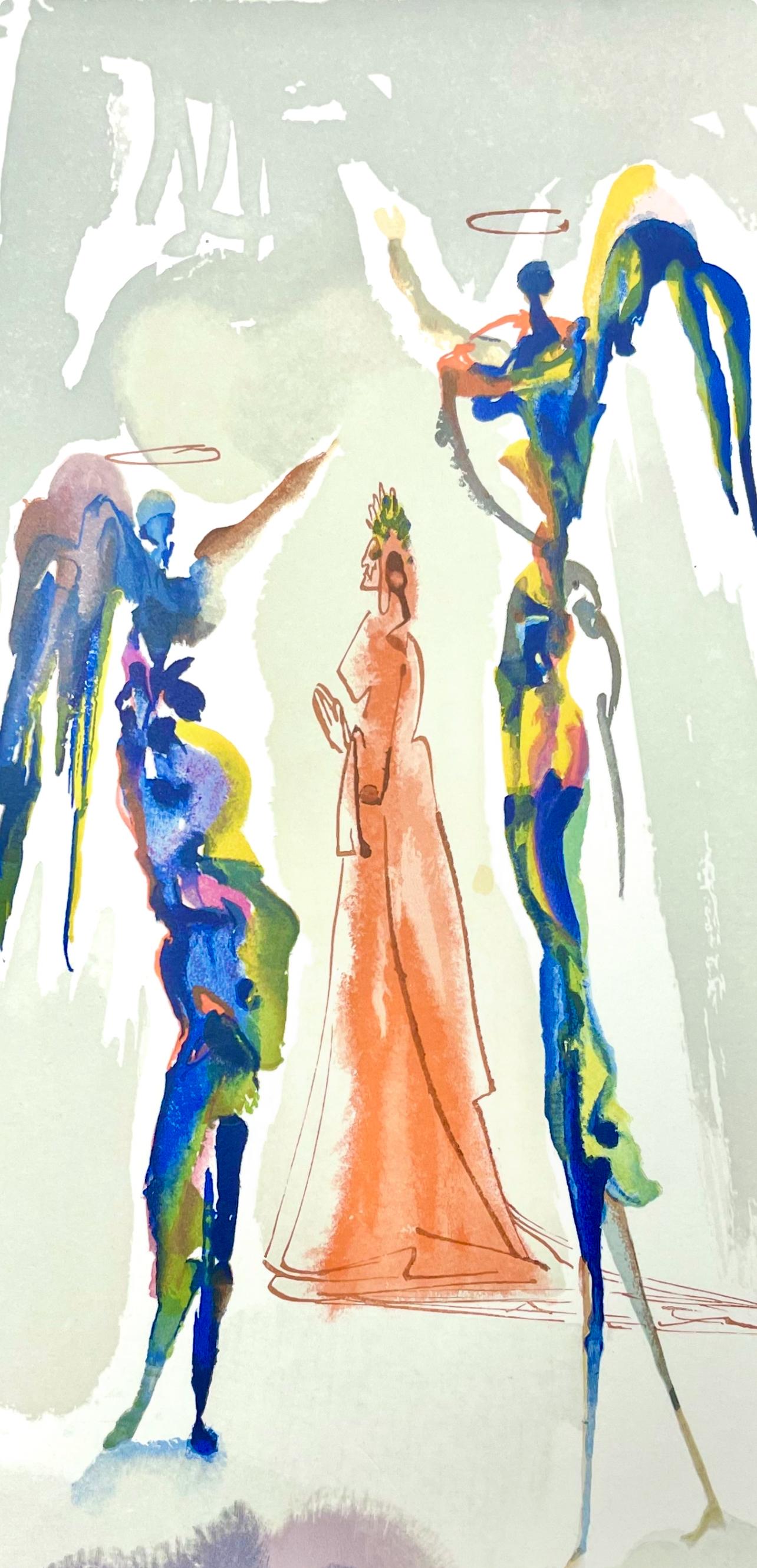Paradies XXVIII (Campo 189-200; M/L 1039-1138), Die Göttliche Komödie - Print de Salvador Dalí