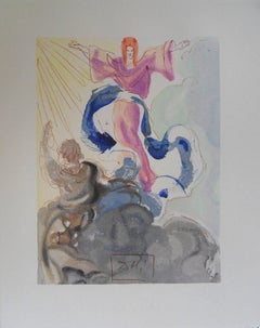 Paradise 3 - The The First Heaven - original woodcut - 1960