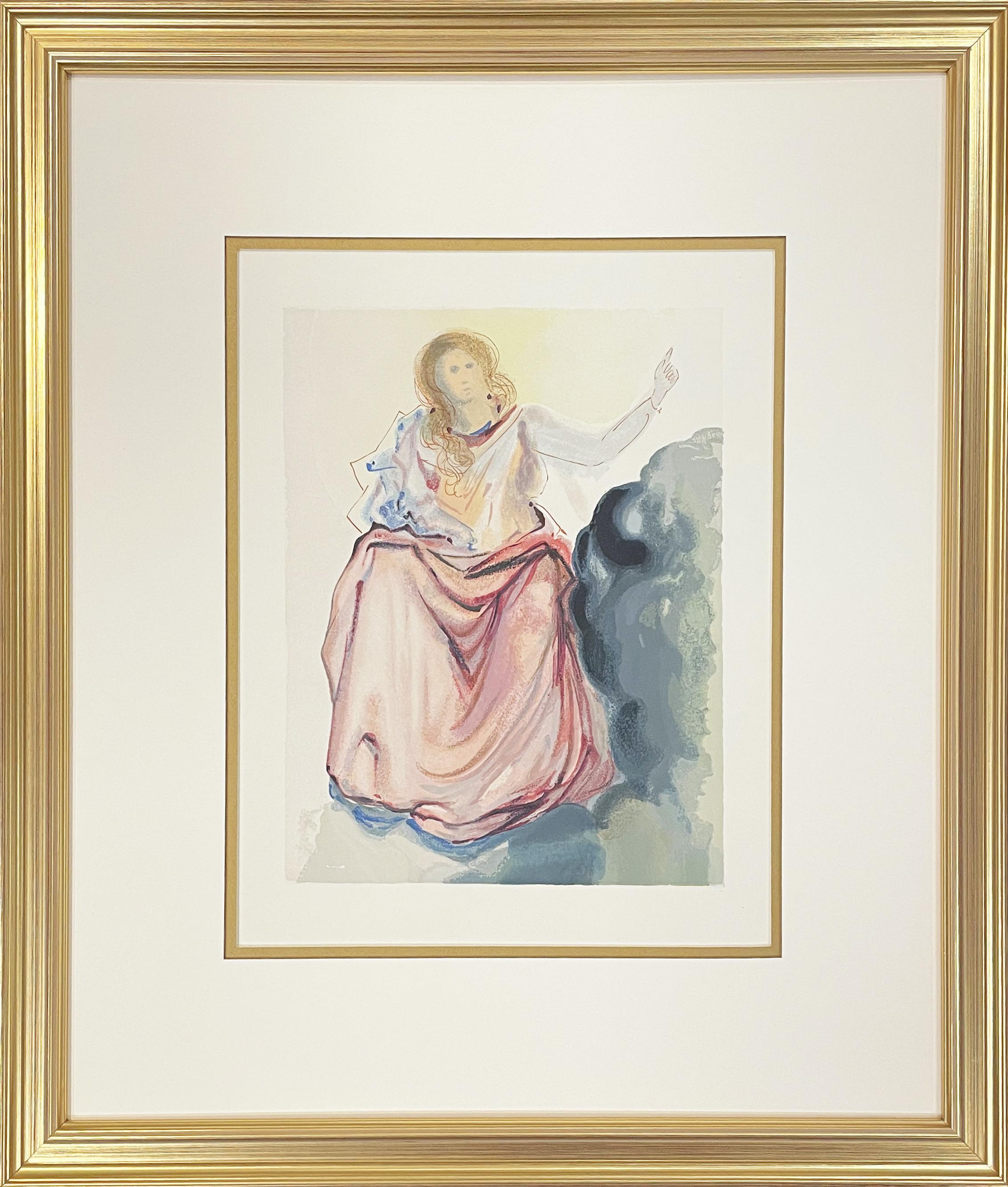 Figurative Print di Salvador Dalí - Paradiso: Canto 4 della Divina Commedia