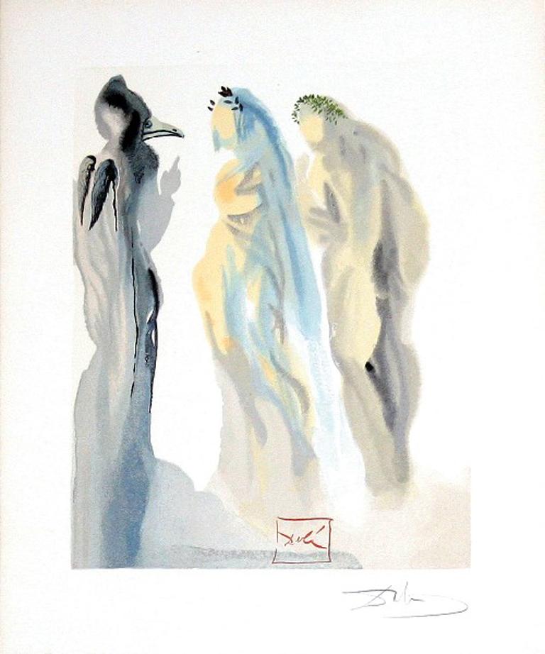 Paradise Canto 9: The Sphere of Venus from the Divine Comedy - Print by Salvador Dalí