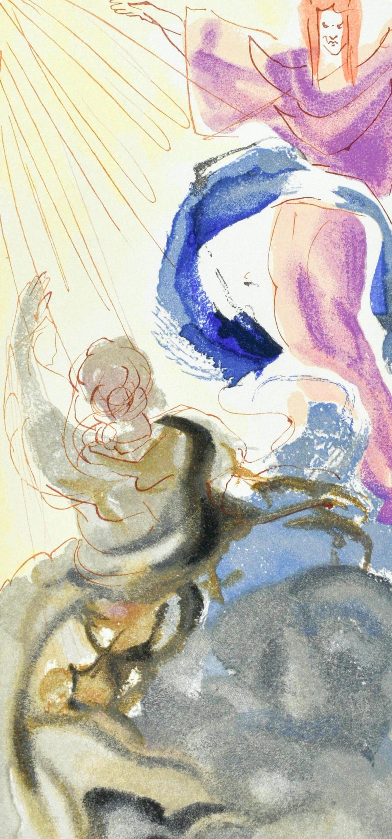 Paradiso, Canto III (Feld 189-200; M/L. 1039-1138), La Divina Commedia (Surrealismus), Print, von Salvador Dalí