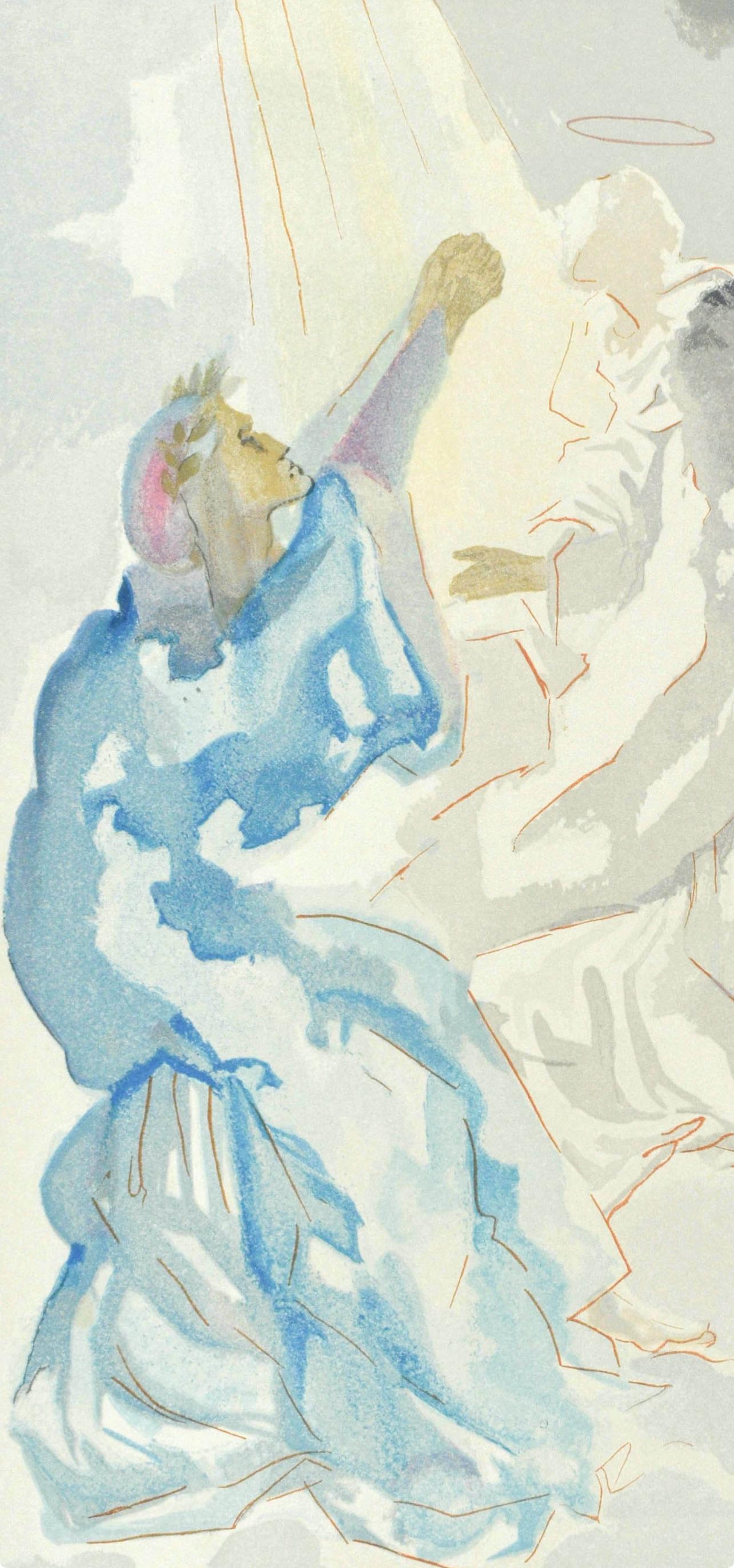 Paradiso, Canto V (Field 189-200; M/L. 1039-1138), La Divina Commedia - Print by Salvador Dalí