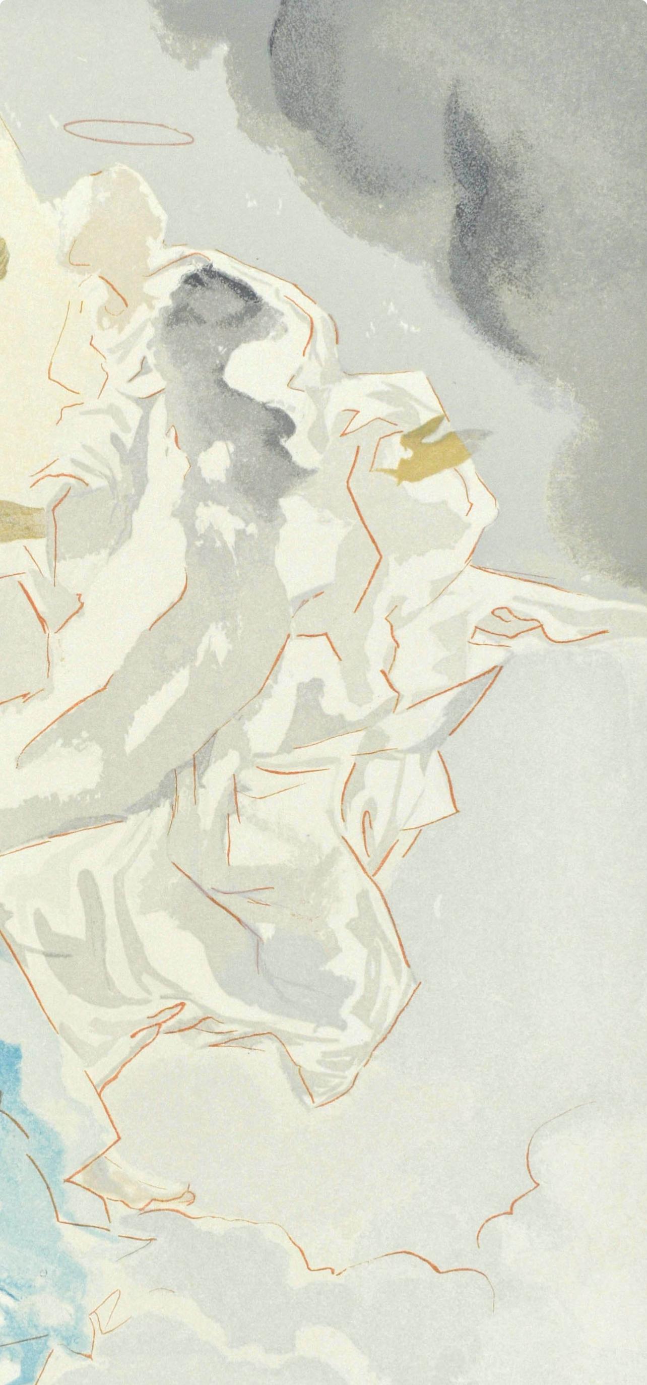Paradiso, Canto V (Field 189-200; M/L. 1039-1138), La Divina Commedia - Surrealist Print by Salvador Dalí