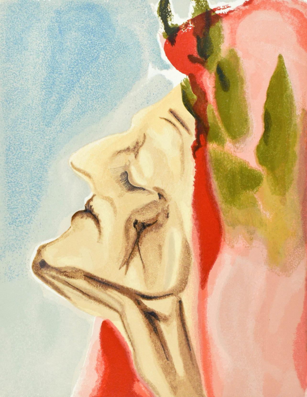 Salvador Dalí Figurative Print - Paradiso, Canto VII (Field 189-200; M/L. 1039-1138), La Divina Commedia