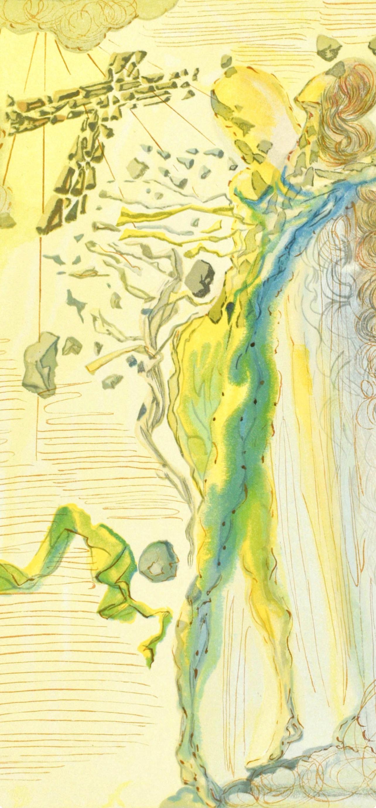 Paradiso, Canto XII (Field 189-200; M/L. 1039-1138), La Divina Commedia - Surrealist Print by Salvador Dalí