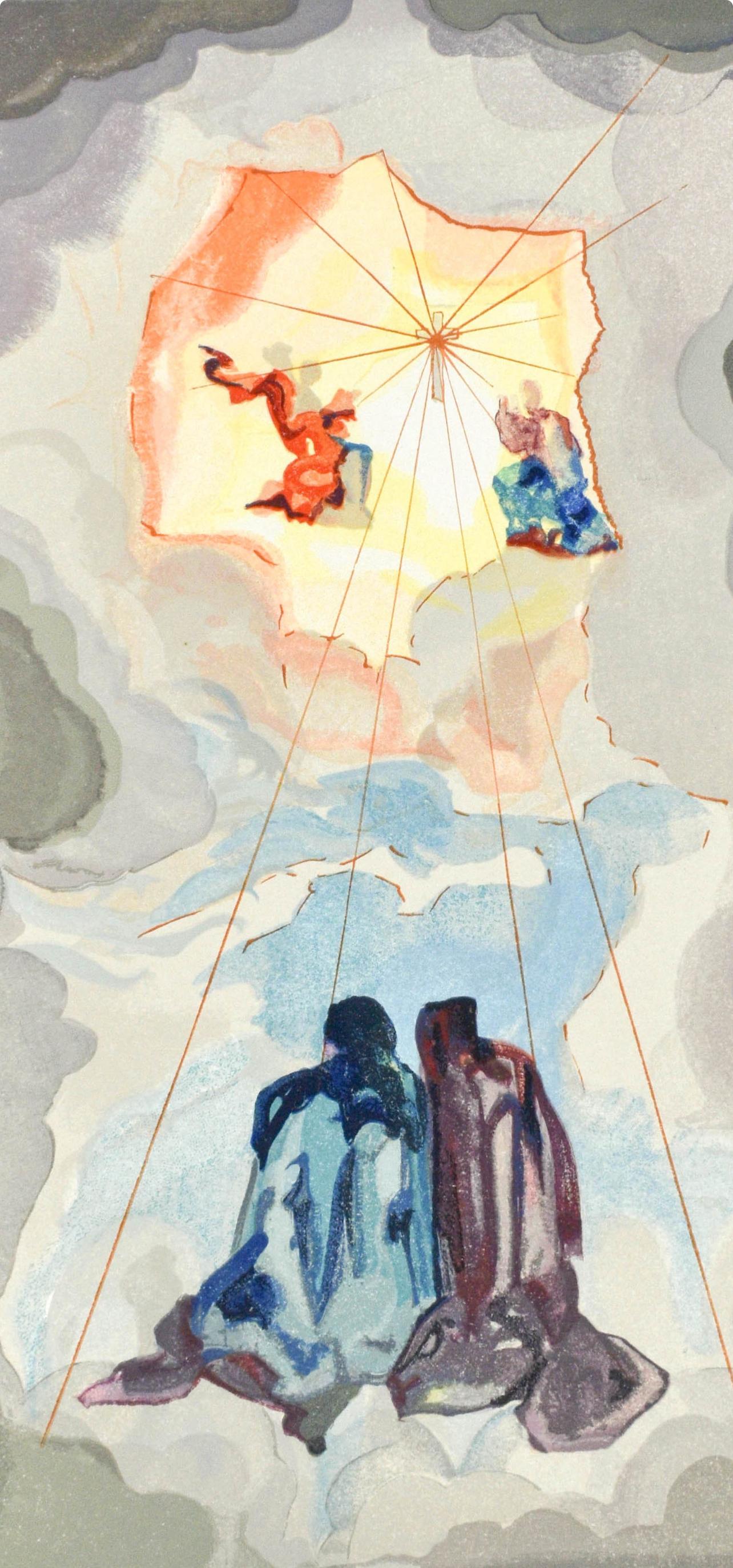 Paradiso, Canto XV (Field 189-200; M/L. 1039-1138), La Divina Commedia - Print by Salvador Dalí
