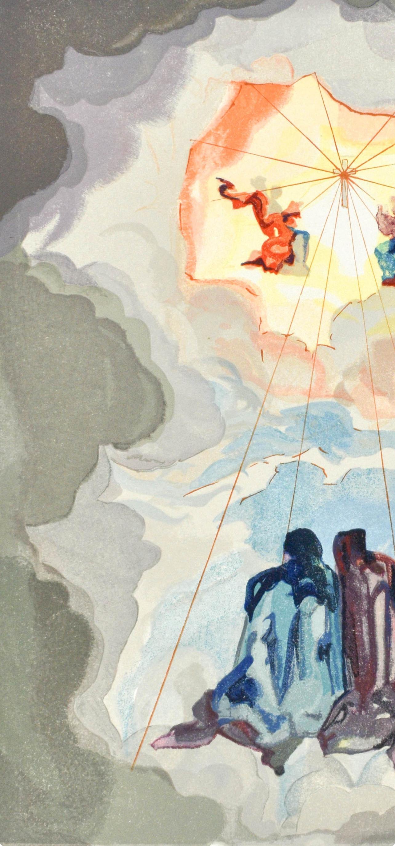Paradiso, Canto XV (Field 189-200; M/L. 1039-1138), La Divina Commedia - Surrealist Print by Salvador Dalí