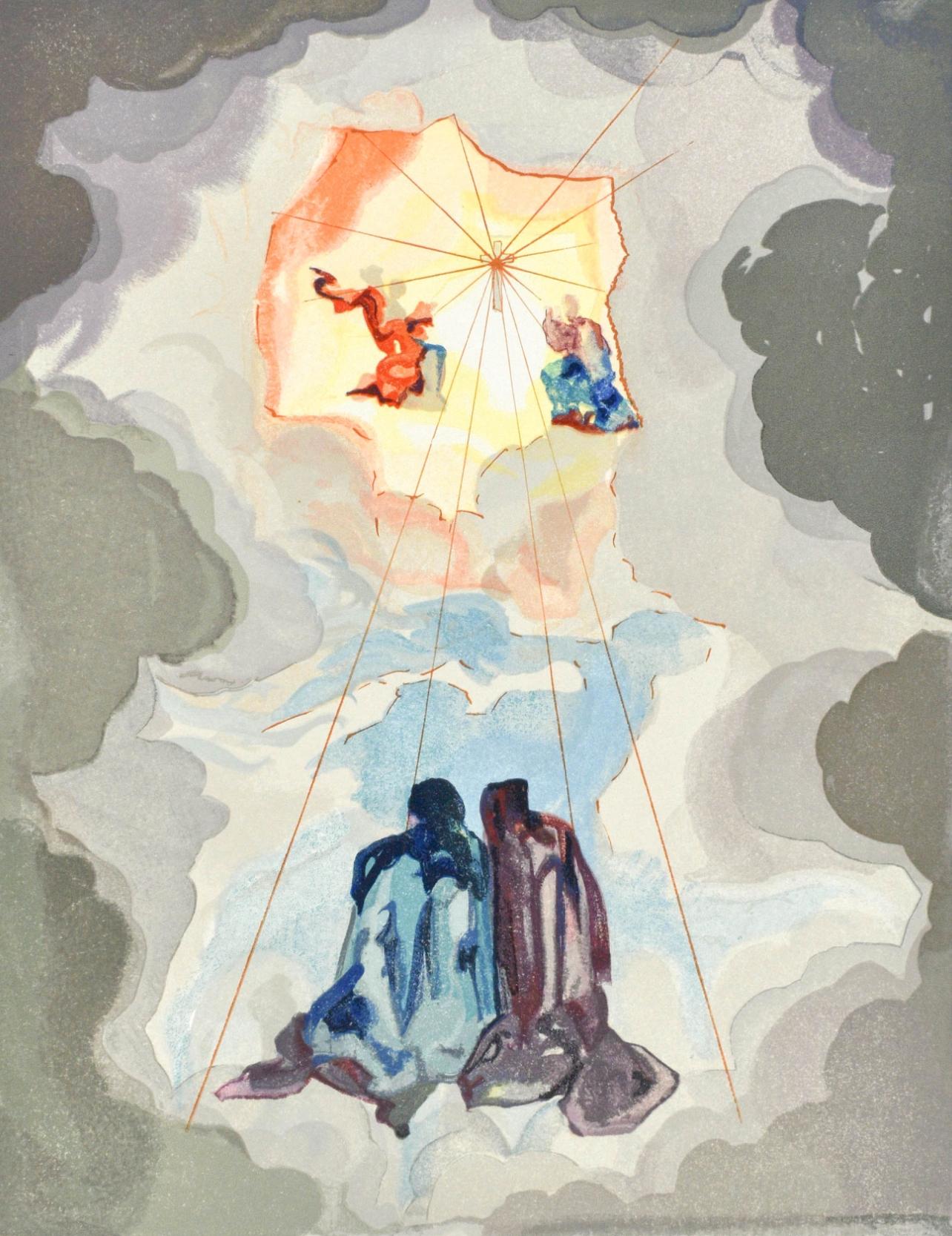 Salvador Dalí Figurative Print - Paradiso, Canto XV (Field 189-200; M/L. 1039-1138), La Divina Commedia