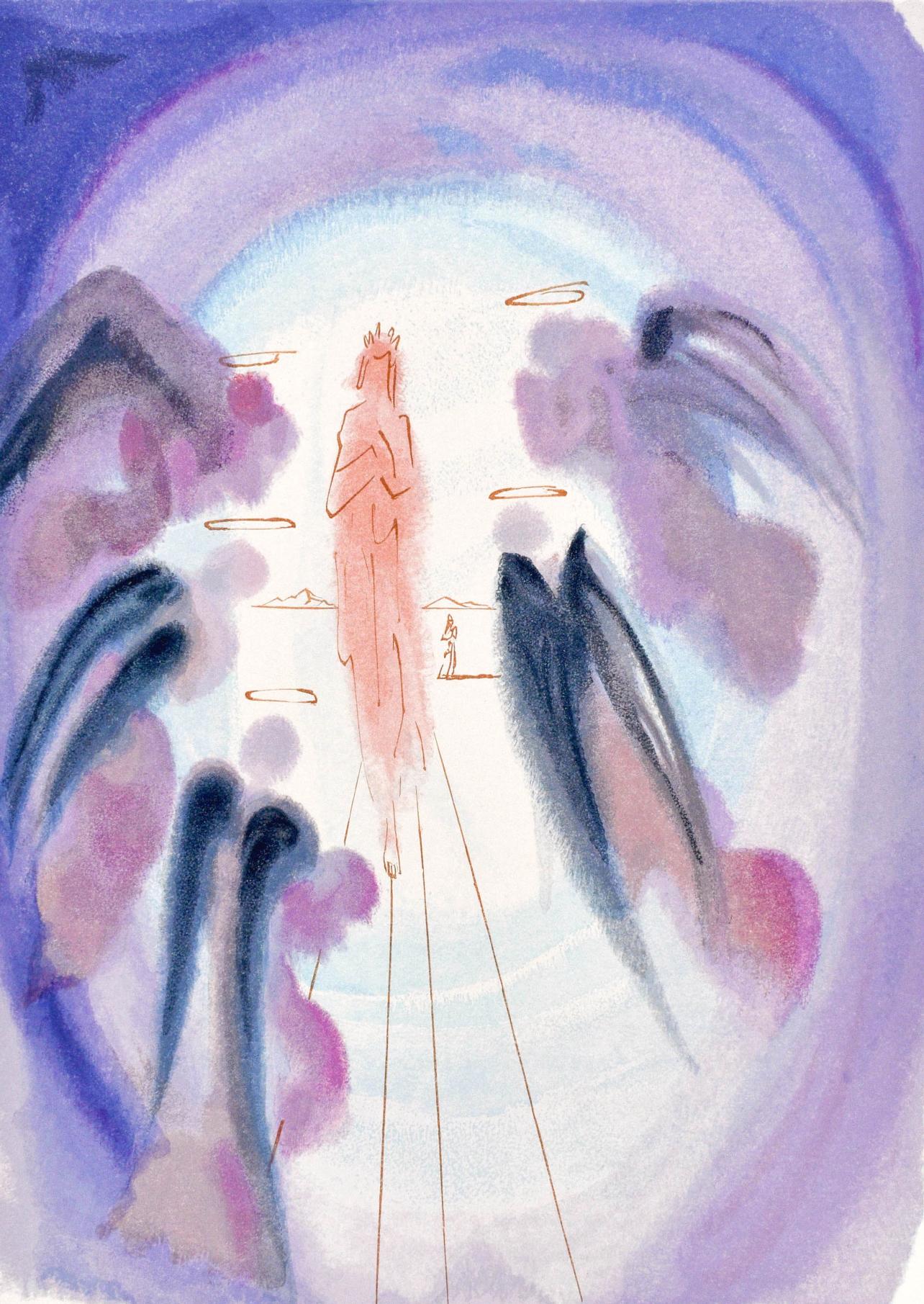 Salvador Dalí Landscape Print - Paradiso, Canto XXIV (Field 189-200; M/L. 1039-1138), La Divina Commedia