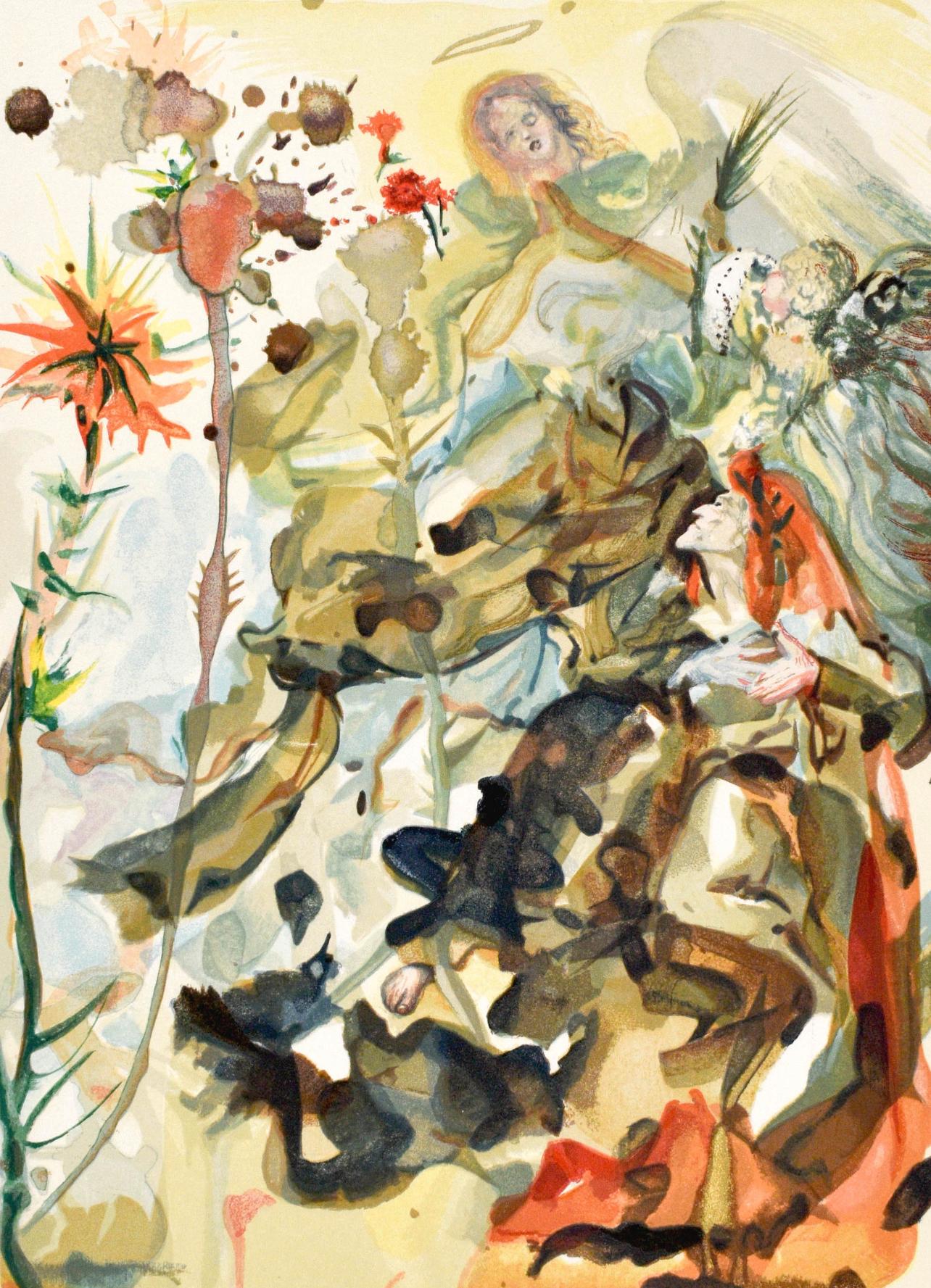 Salvador Dalí Figurative Print - Paradiso, Canto XXV (Field 189-200; M/L. 1039-1138), La Divina Commedia