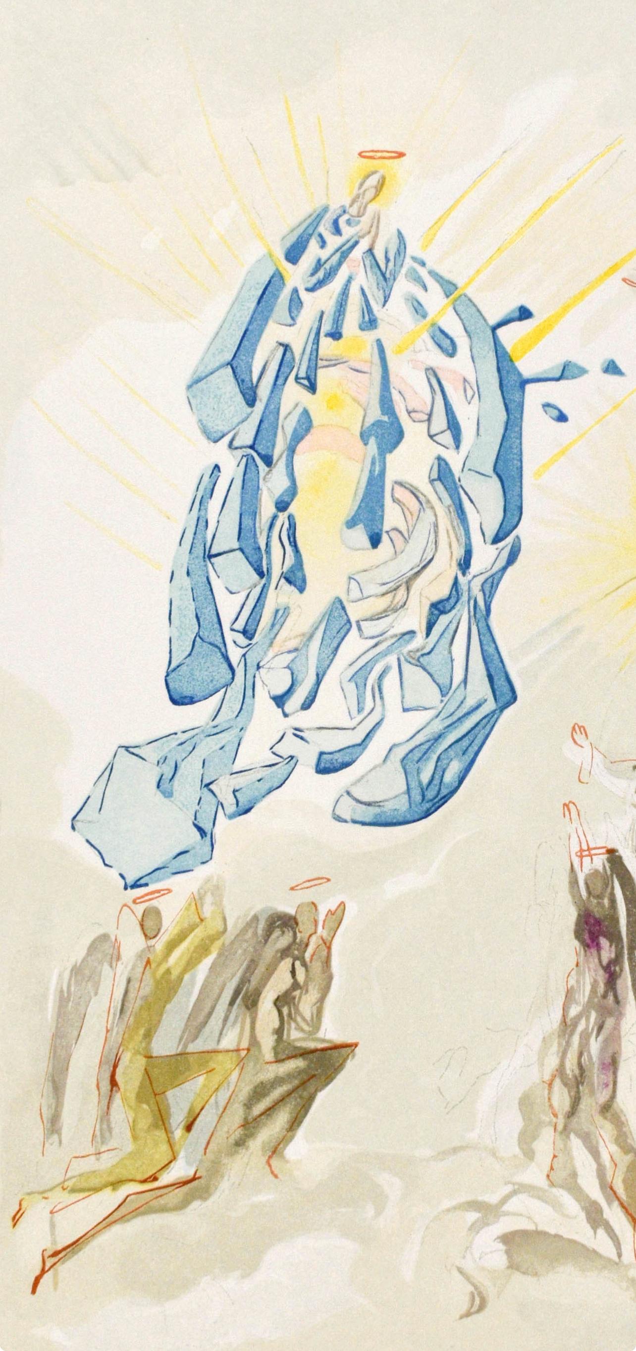Paradiso, Canto XXVI (Campo 189-200; M/L. 1039-1138), La Divina Commedia - Print di Salvador Dalí