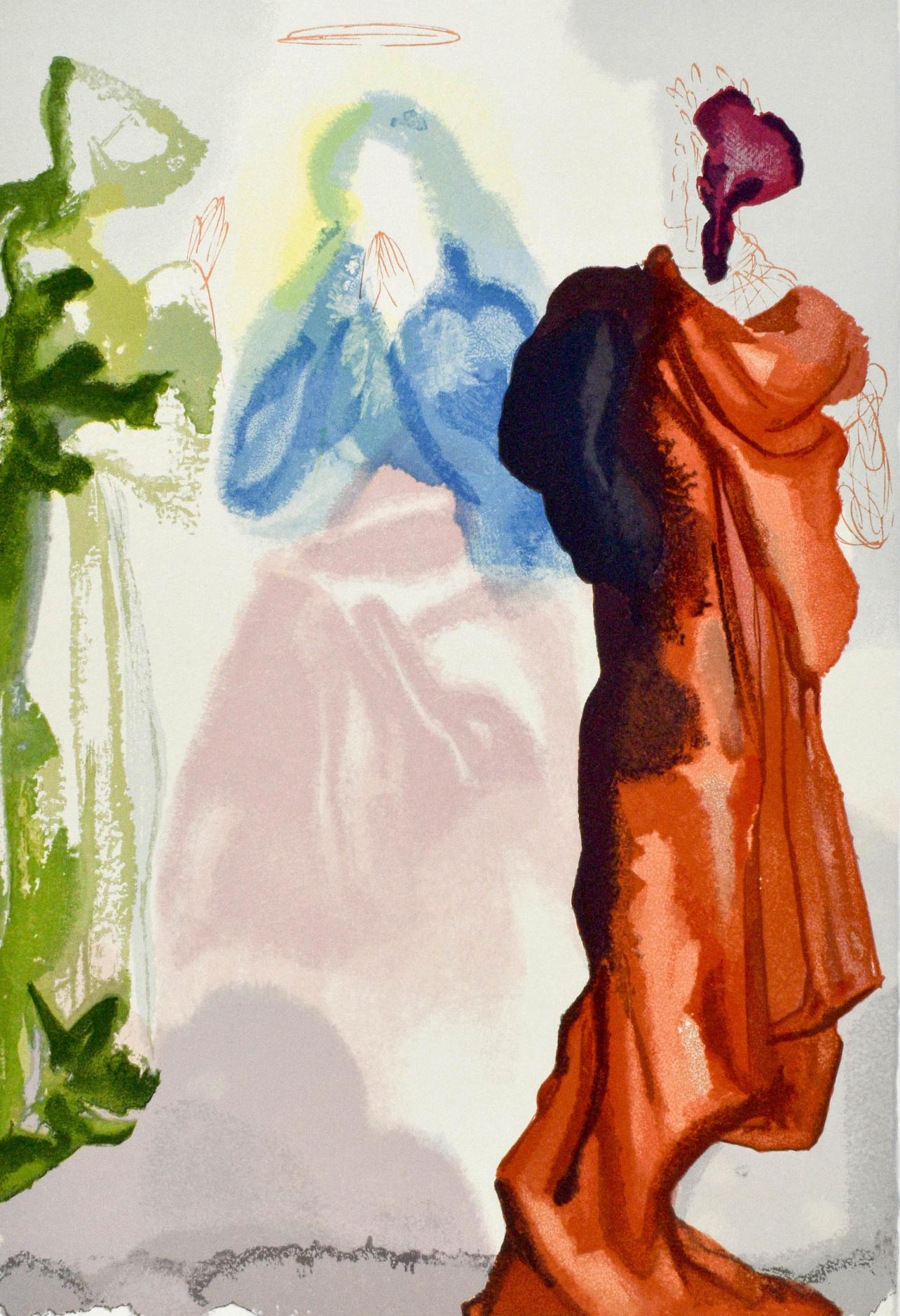 Salvador Dalí Landscape Print - Paradiso, Canto XXXIII (Field 189-200; M/L. 1039-1138), La Divina Commedia