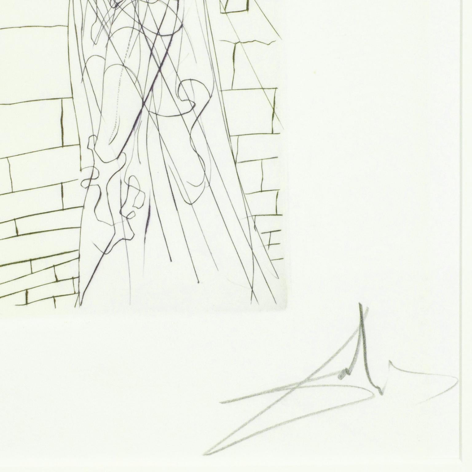 „Paris und Helen von Troy“, signierte Radierung von Salvador Dali. Edition 430 von 1000. (Surrealismus), Print, von Salvador Dalí