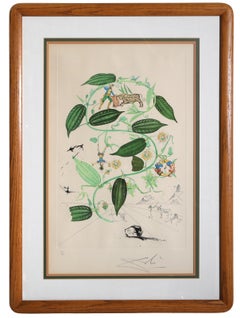 Passiflora Laurigera, Signed Surrealist Photolithograph by Salvador Dali