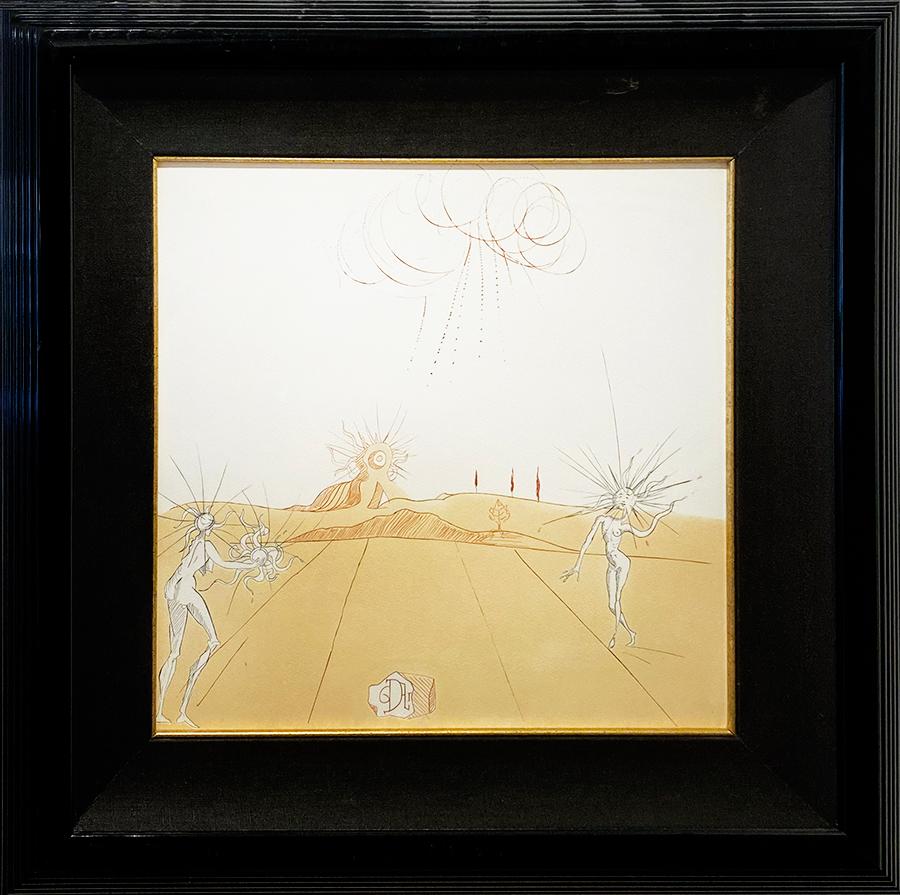 Paysage Avec Figures-Soleil - Print by Salvador Dalí