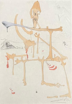 Paysage avec Squelette (Paisaje con esqueleto), Salvador Dalí