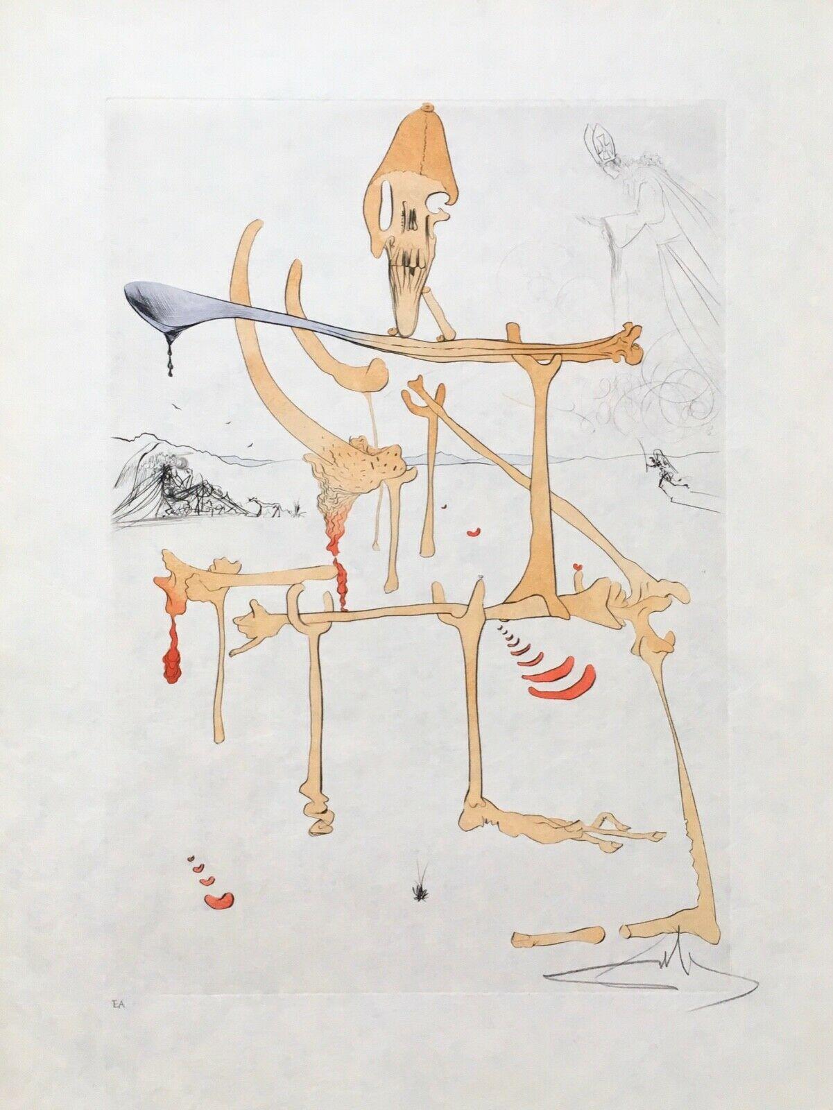 Paysage avec Squelette (Landscape with Skeleton), Salvador Dali