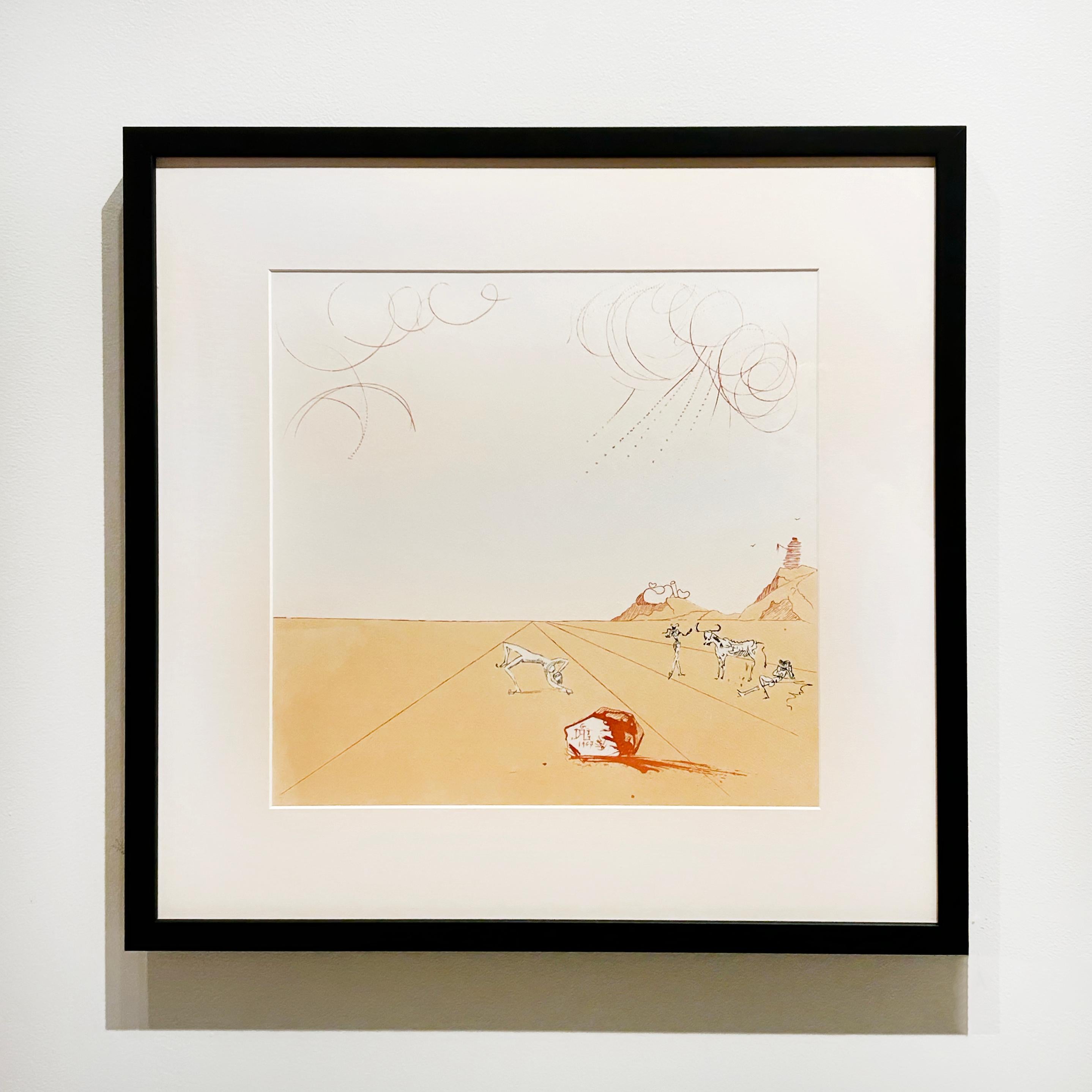 Paysage Iberique de Pasiflore - Print Surrealista de Salvador Dalí