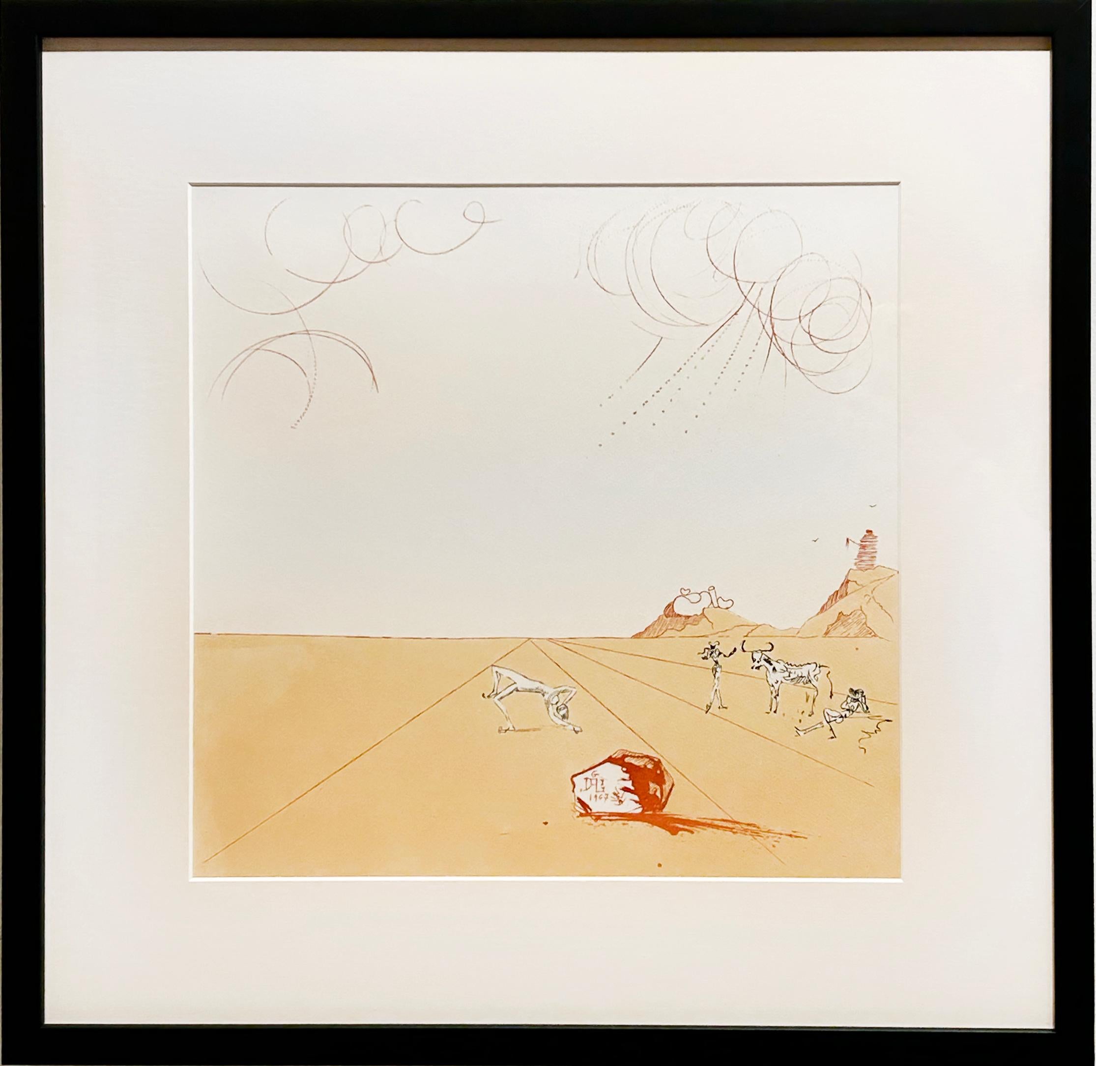 Paysage Iberique de Pasiflore - Print de Salvador Dalí