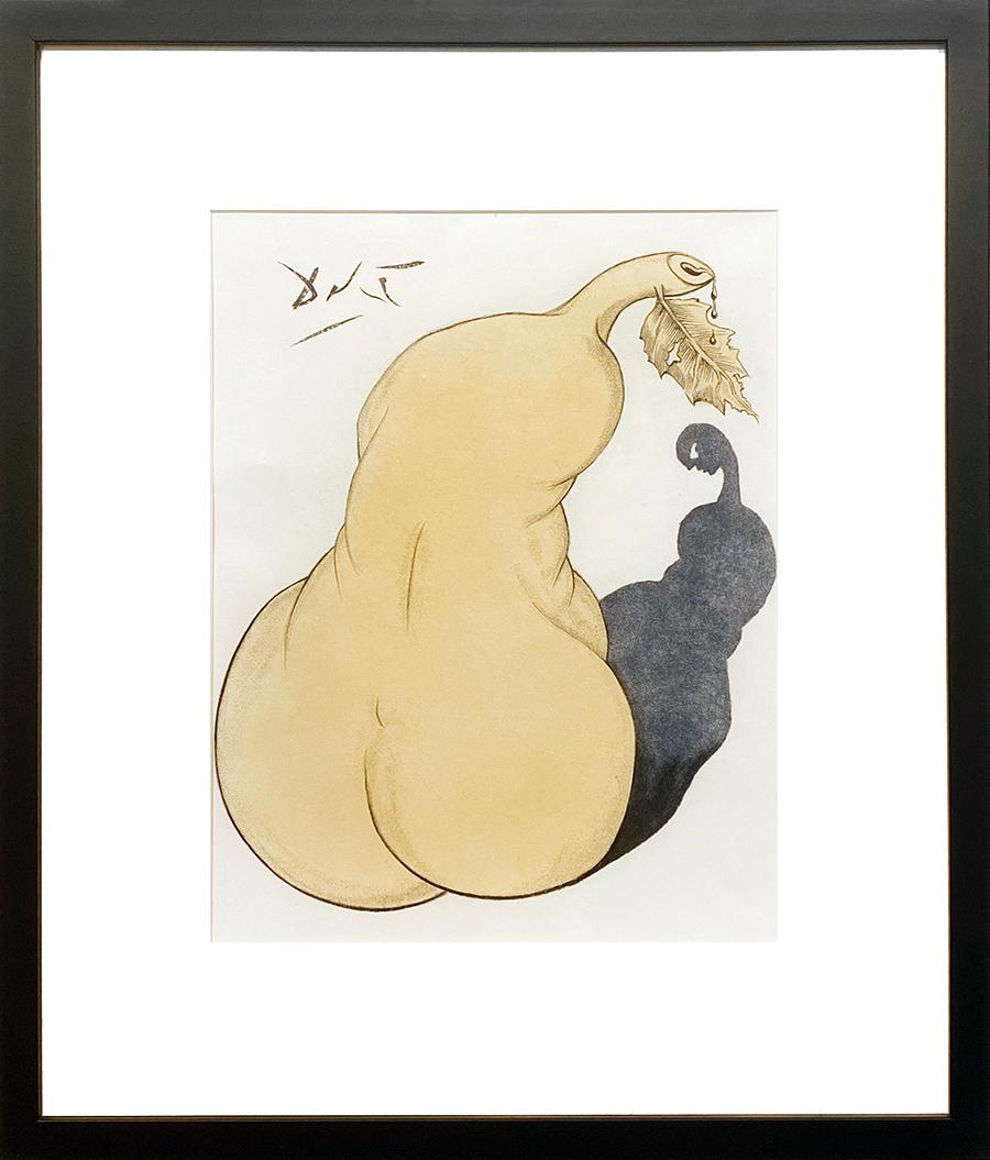 Pear and Nude Back - Print by Salvador Dalí