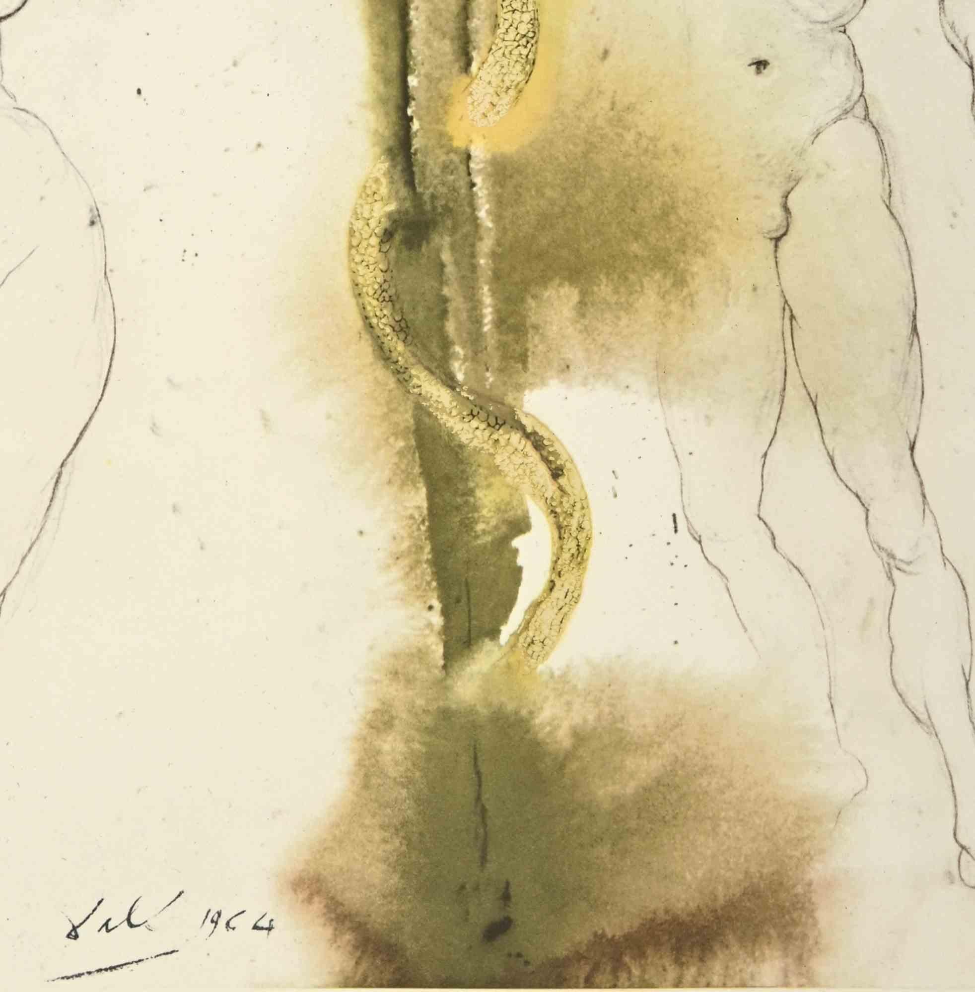 Peccatum Originis - Lithograph  - 1964 - Print by Salvador Dalí
