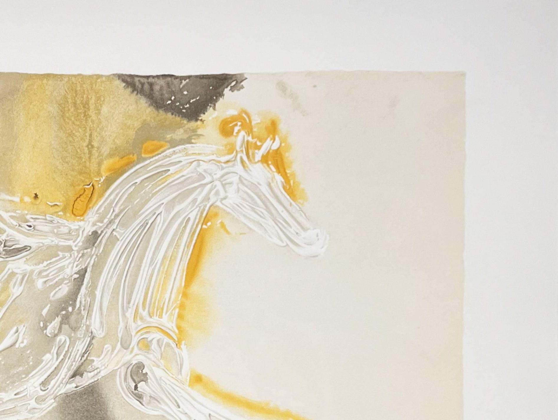 Salvador Dalì (1904-1989) - Pégase

Litografia del 1970.

Dimensioni dell'opera: 68 x 50 cm

Su carta B.F.K. Rives come indicato nel catalogo Field.

Riferimento: Campo 72-6G

L'opera è in condizioni eccellenti.

Spedizione veloce e sicura.