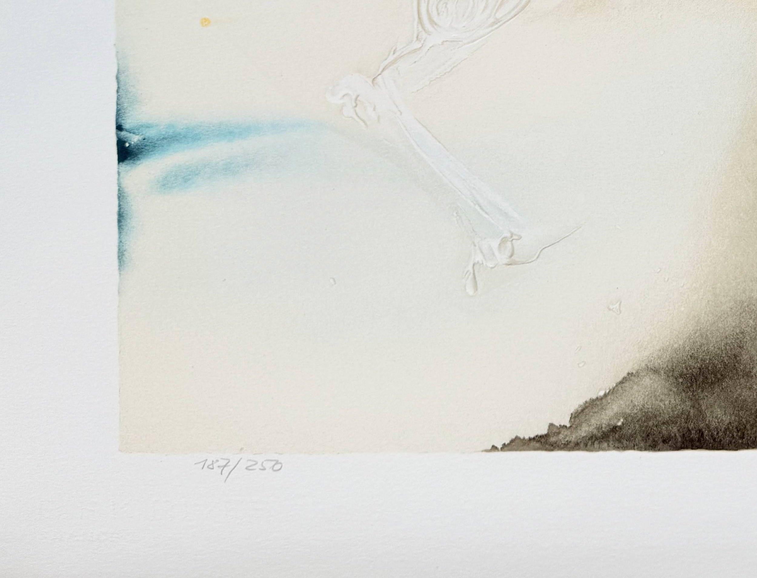 Pégase - Beige Print par Salvador Dalí