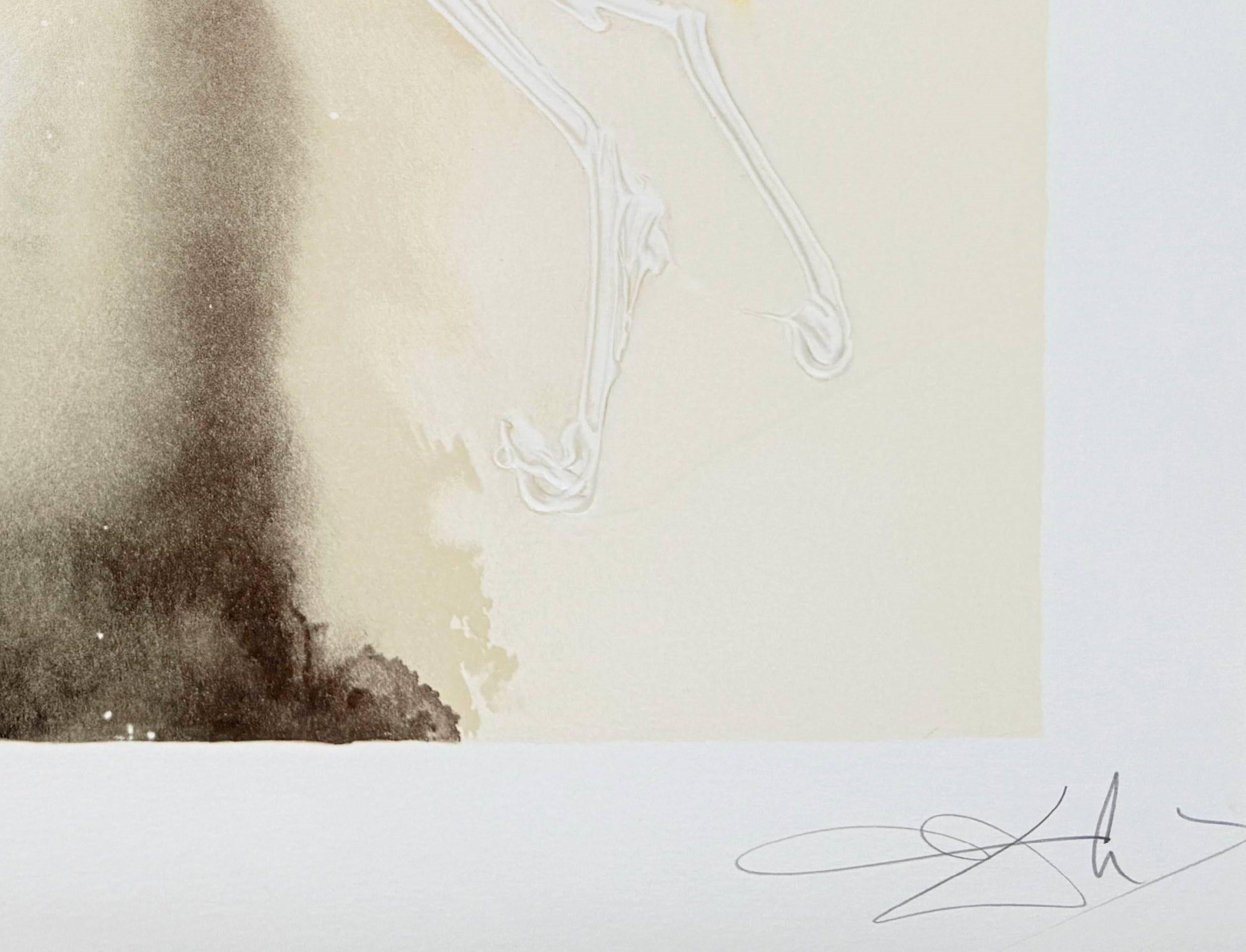 Salvador Dali (1904-1989) - Pégase

Lithographie de 1970.

Dimensions de l'œuvre : 68 x 50 cm

Sur du papier K.A.I., comme indiqué dans le catalogue Field.

Référence : Champ 72-6G

L'œuvre est en excellent état.

Envoi rapide et sécurisé.