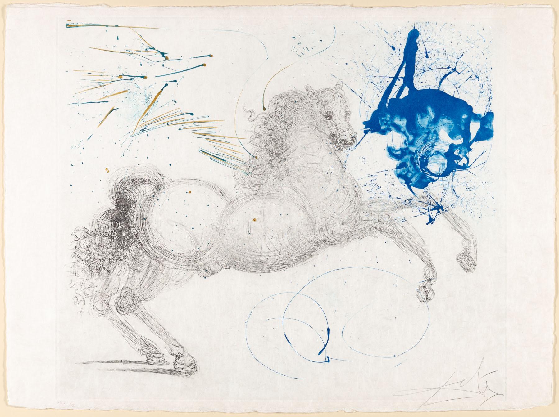 Salvador Dalí Figurative Print - Pegasus