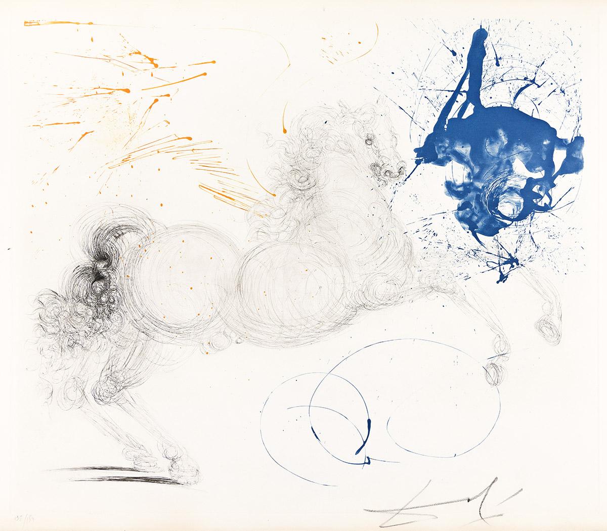Salvador Dalí Animal Print - Pegasus