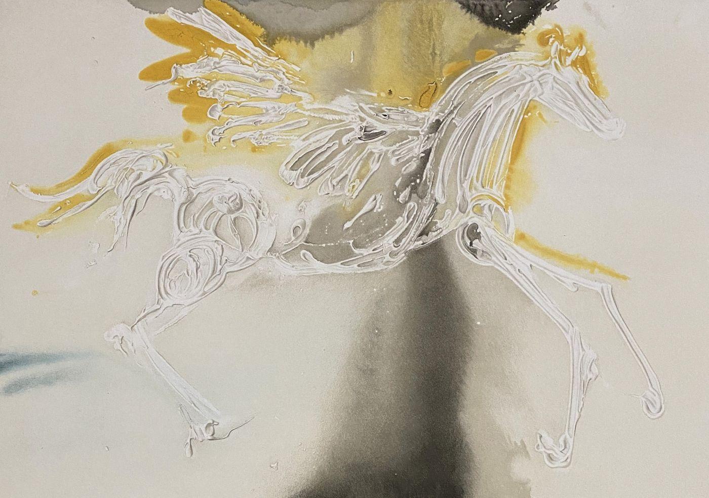 Pegasus - Original Lithograph Handsigned - Print by Salvador Dalí