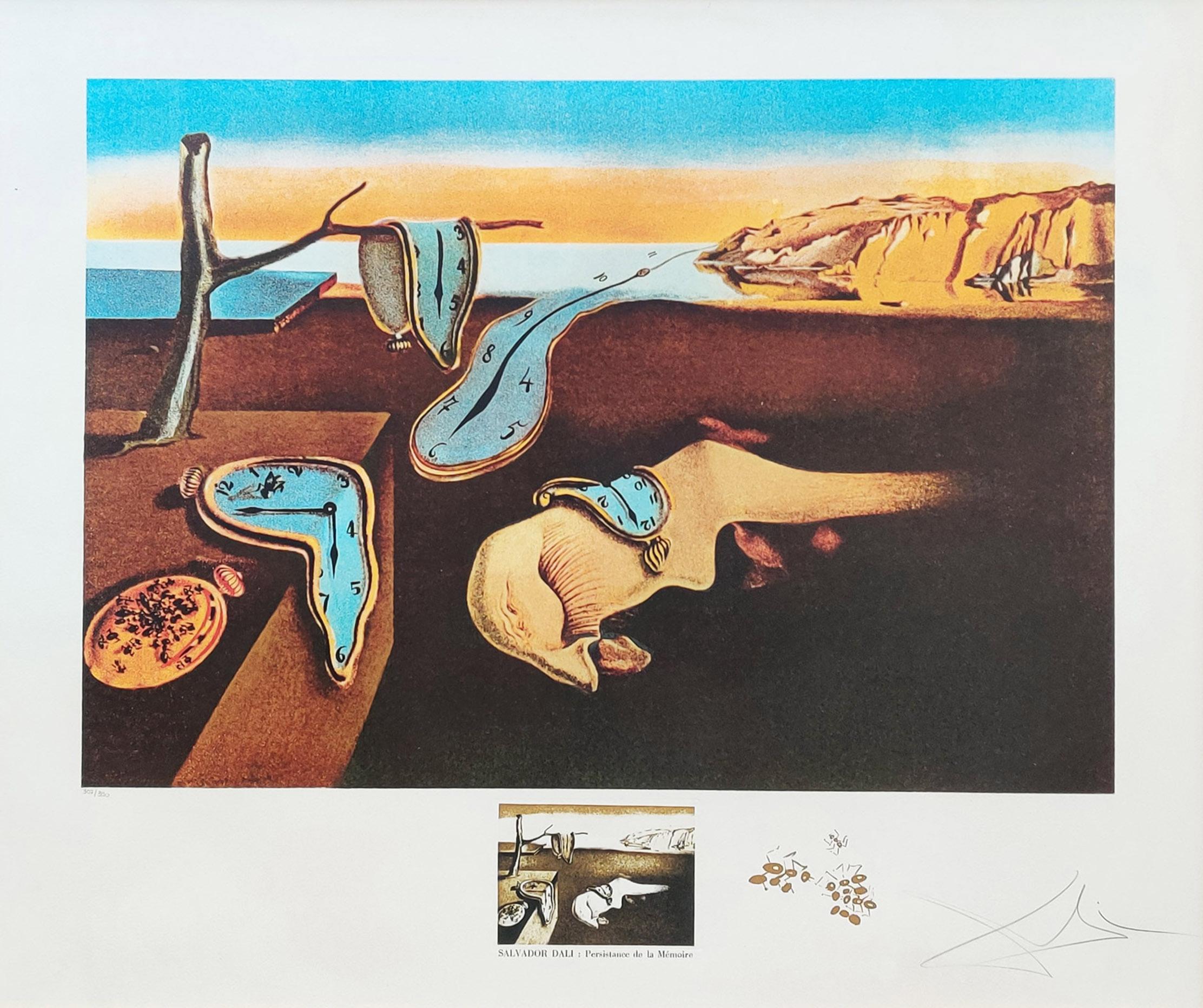 Salvador Dalí Figurative Print - PERSISTENCE DE LA MEMOIRE