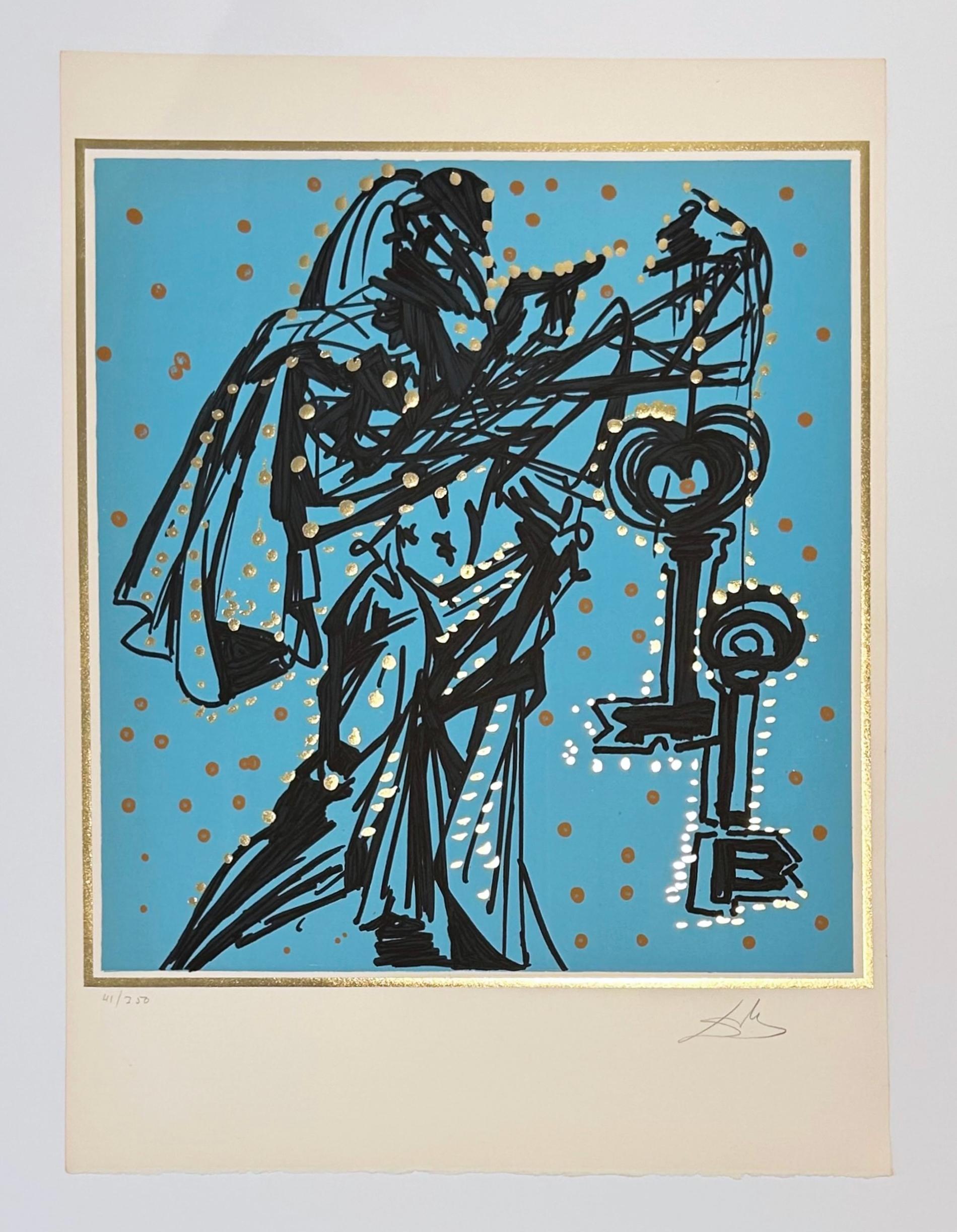Peter (Keeper of the Keys) - Surrealist Print by Salvador Dalí