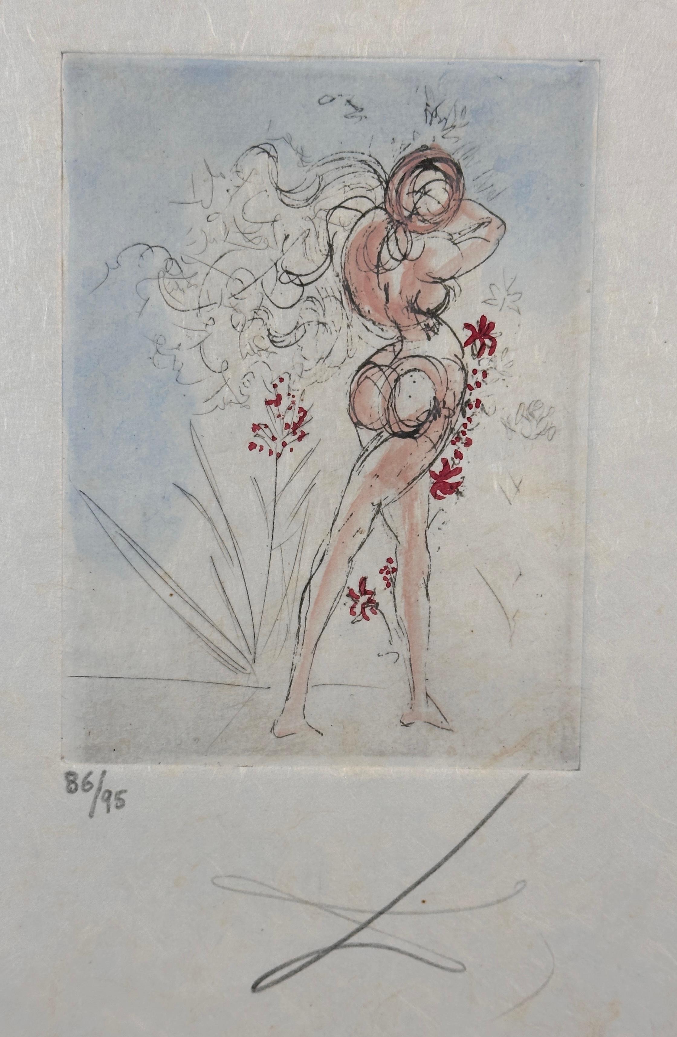 Petite Nus (From Apollinaire) J - Print by Salvador Dalí
