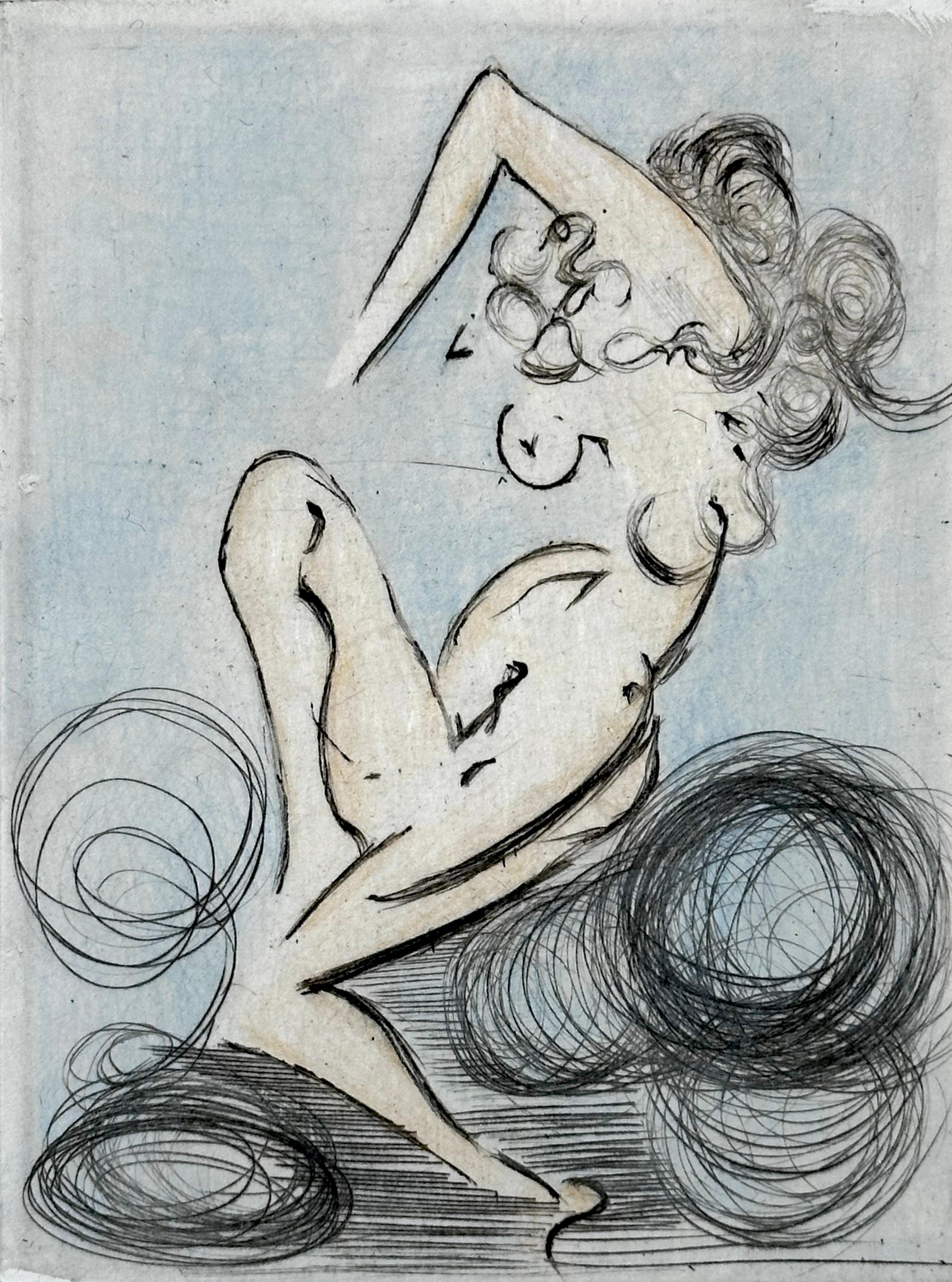 Petites Nus (From Apollinaire) C - Surrealist Print by Salvador Dalí