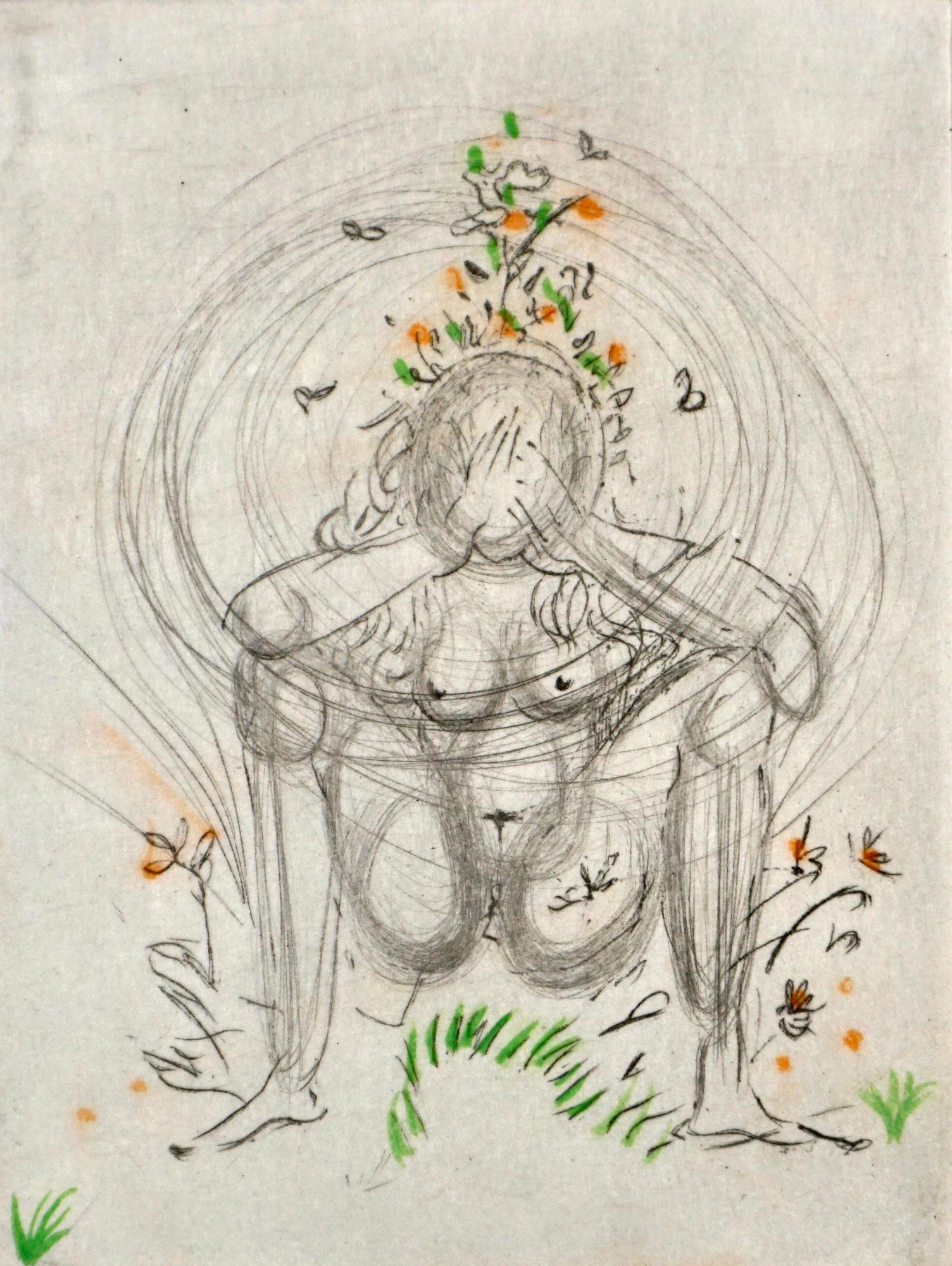 Petites Nus (From Apollinaire) I - Surrealist Print by Salvador Dalí