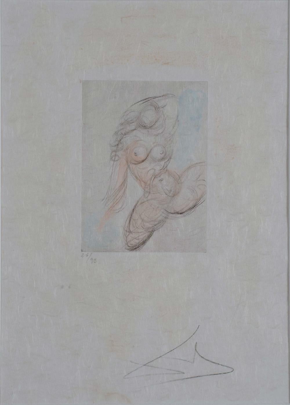 Figurative Print de Salvador Dalí - Petites Nus (Ronsard) E
