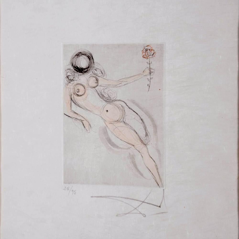 Petites Nus (Ronsard) H - Print de Salvador Dalí