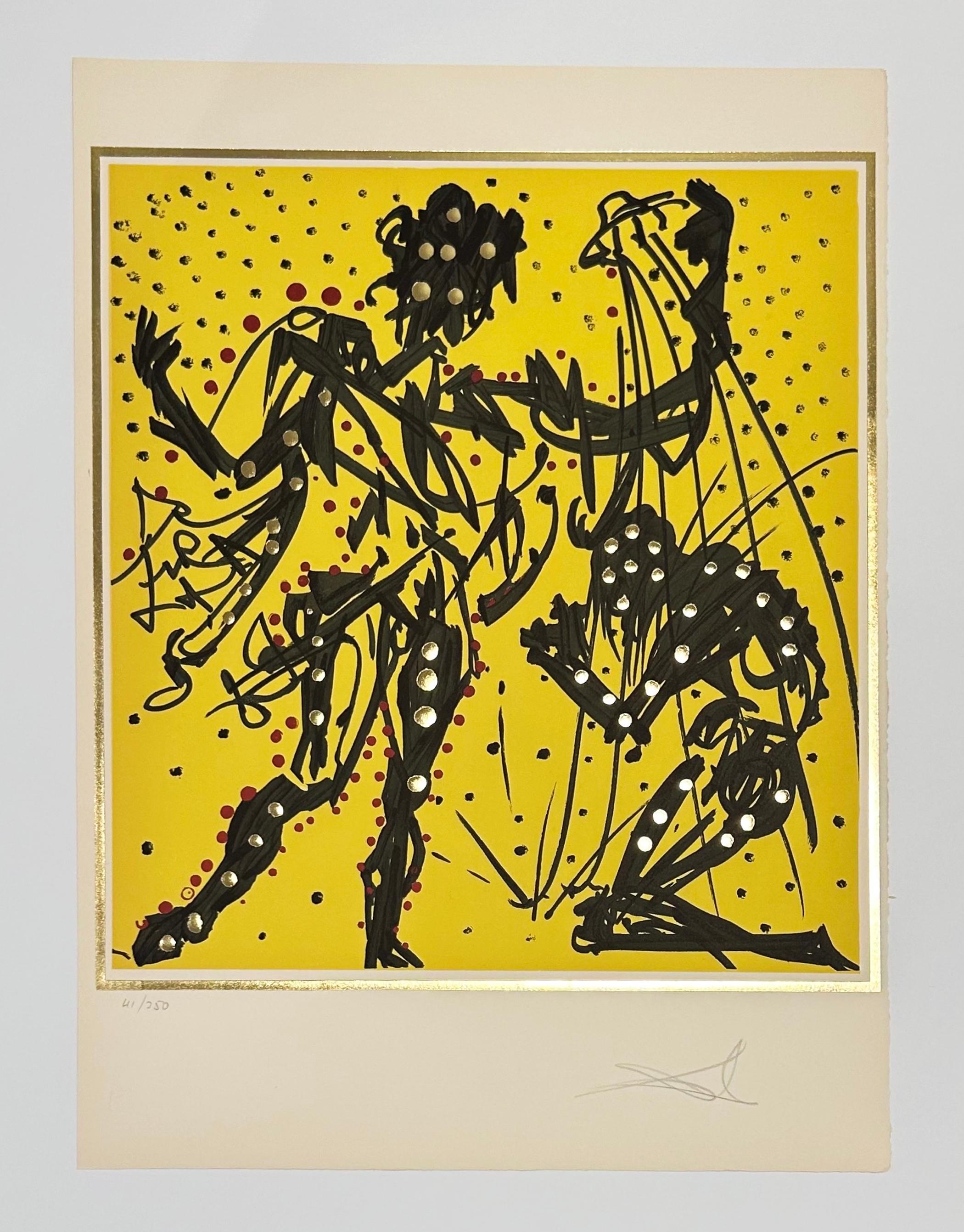 Philip (Knighting of Sir Galahad) - Surrealist Print by Salvador Dalí