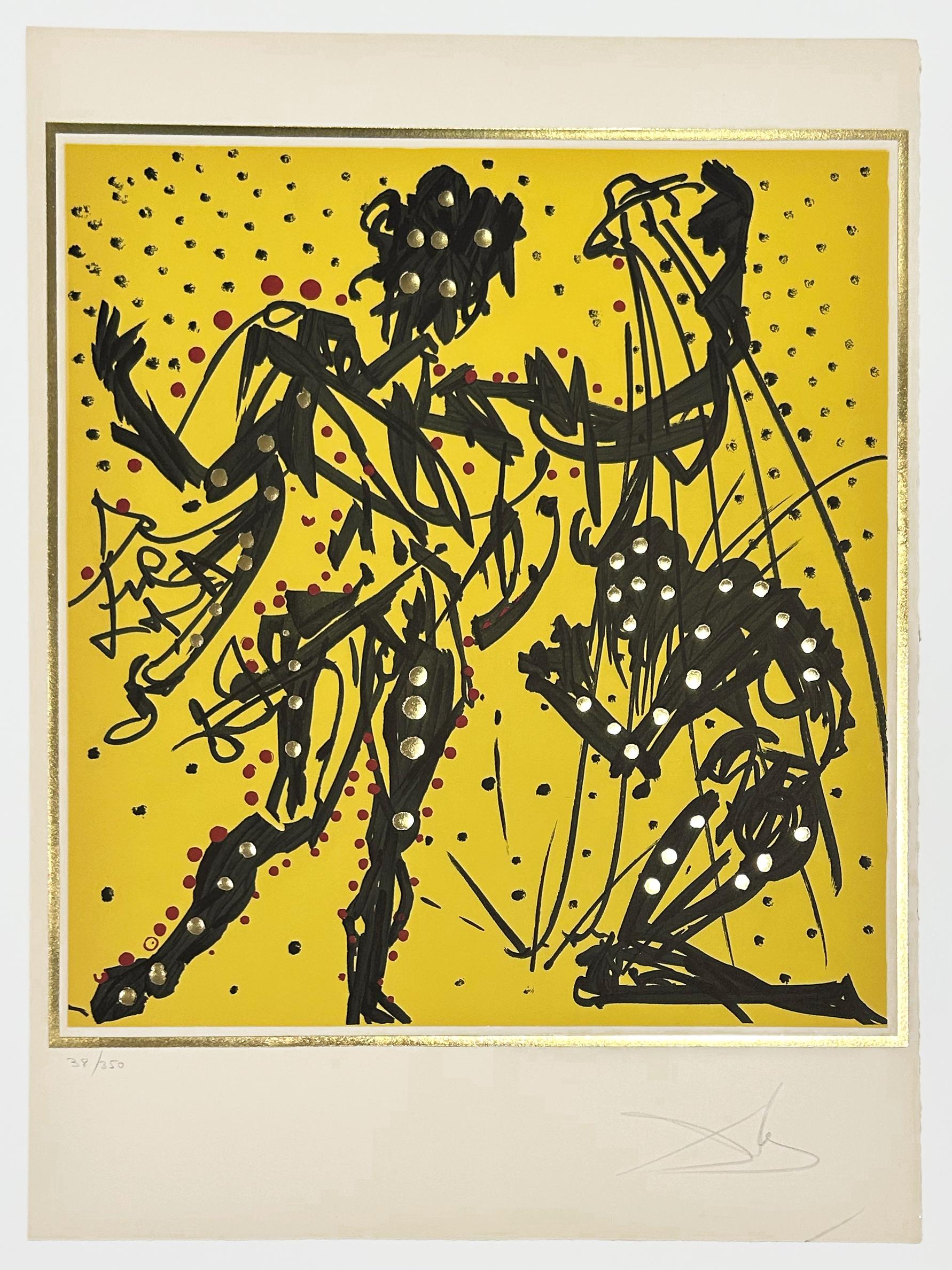 Artist: Salvador Dali
Title: Philip (Knighting of Sir Galahad)
Portfolio: 1972 The Twelve Apostles (Knights of the Round Table)
Medium: Lithograph
Year: 1972
Edition: 38/350
Frame Size: 29 7/8