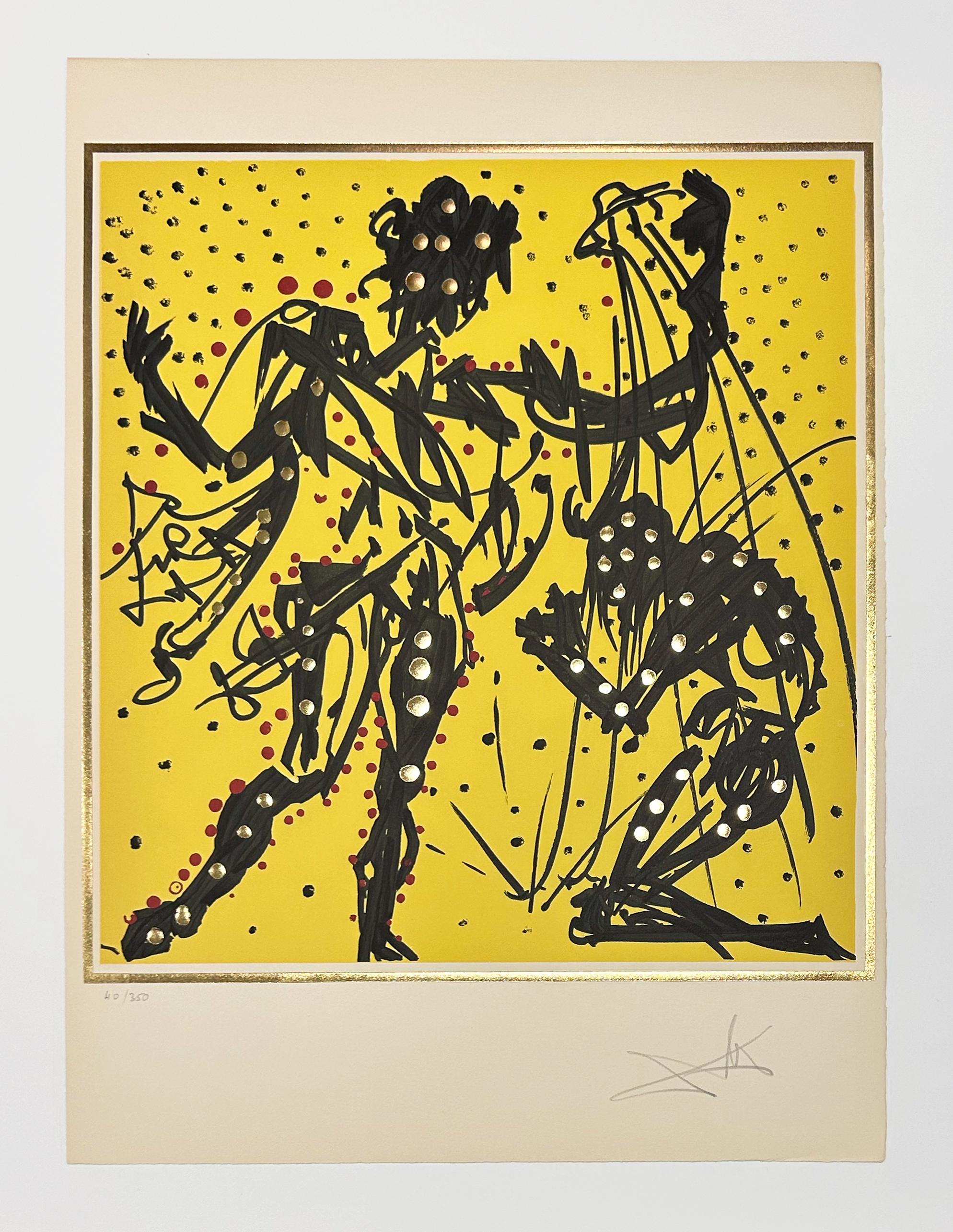 Artist: Salvador Dali
Title: Philip (Knighting of Sir Galahad)
Portfolio: 1972 The Twelve Apostles (Knights of the Round Table)
Medium: Lithograph
Year: 1972
Edition: 40/350
Frame Size: 29 7/8