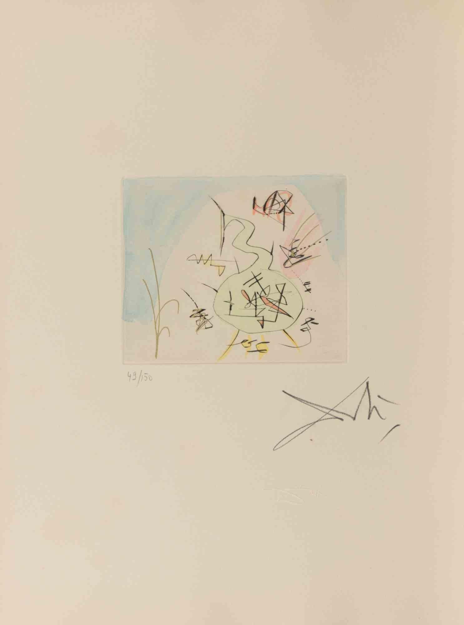 Salvador Dalí Figurative Print - Phiole - Etching - 1968/69