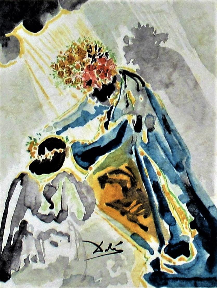 „Phobeus , ce Dieu Couronne de Lauriers“ aus der Serie „l'Art d'Aime d'Ovide“ (Surrealismus), Print, von Salvador Dalí