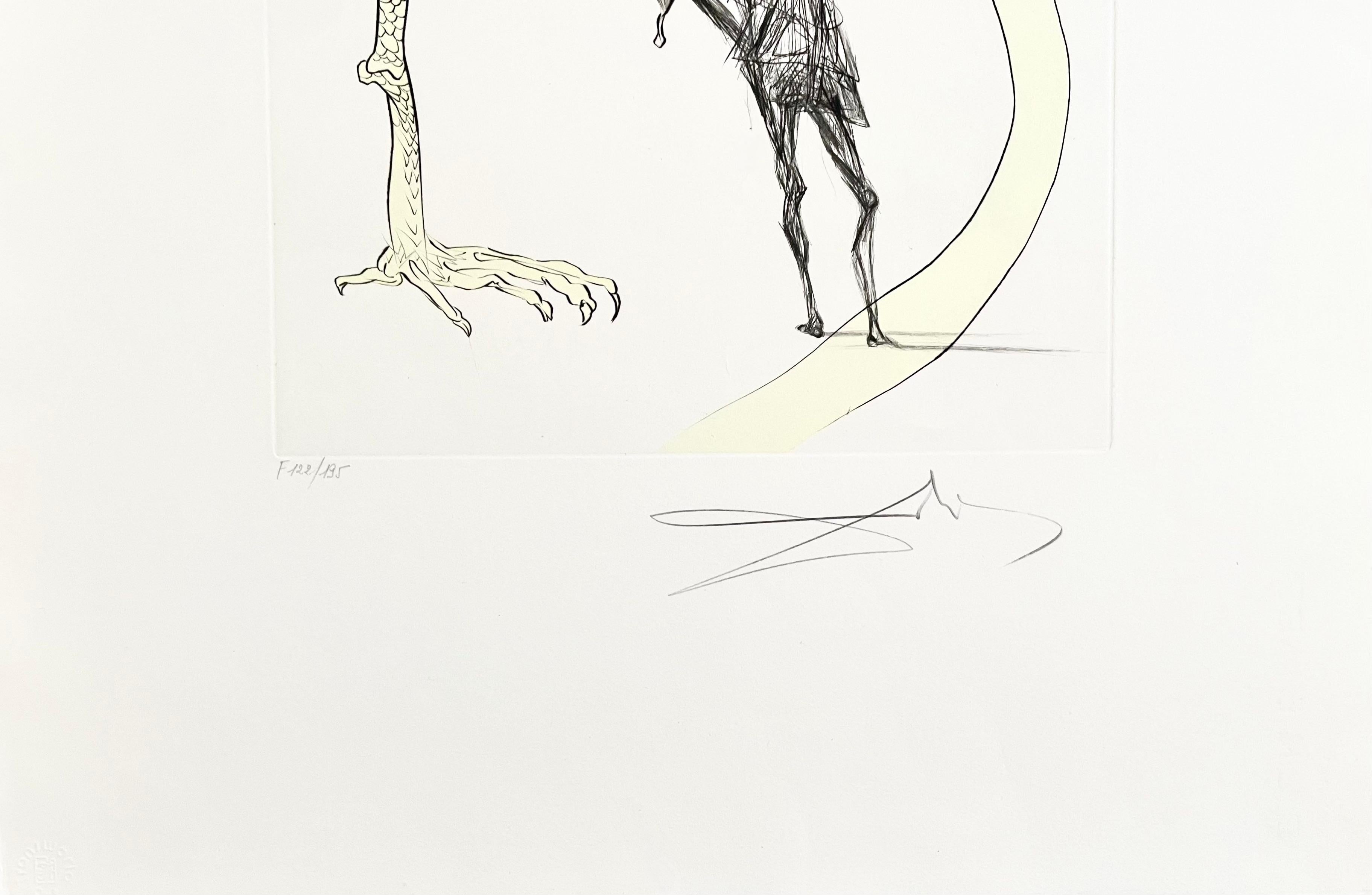 Picasso: Un Billet Pur la Glorie, Salvador Dali - Print by Salvador Dalí