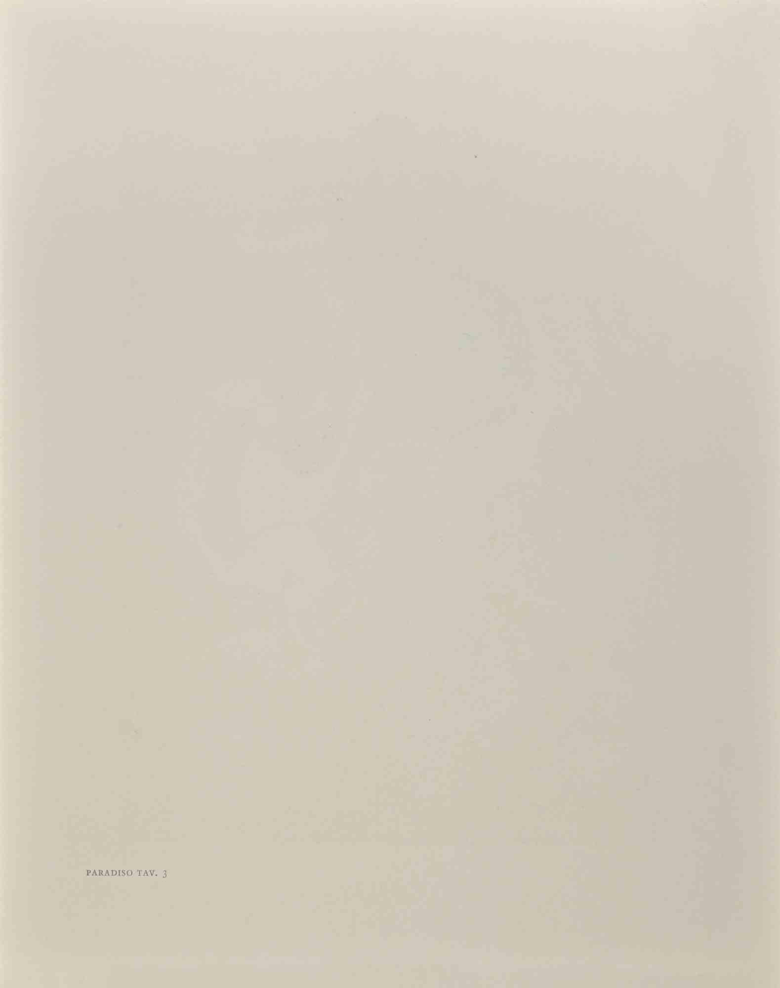 Piccarda Donati - Stampa xilografica - 1963 - Print di Salvador Dalí