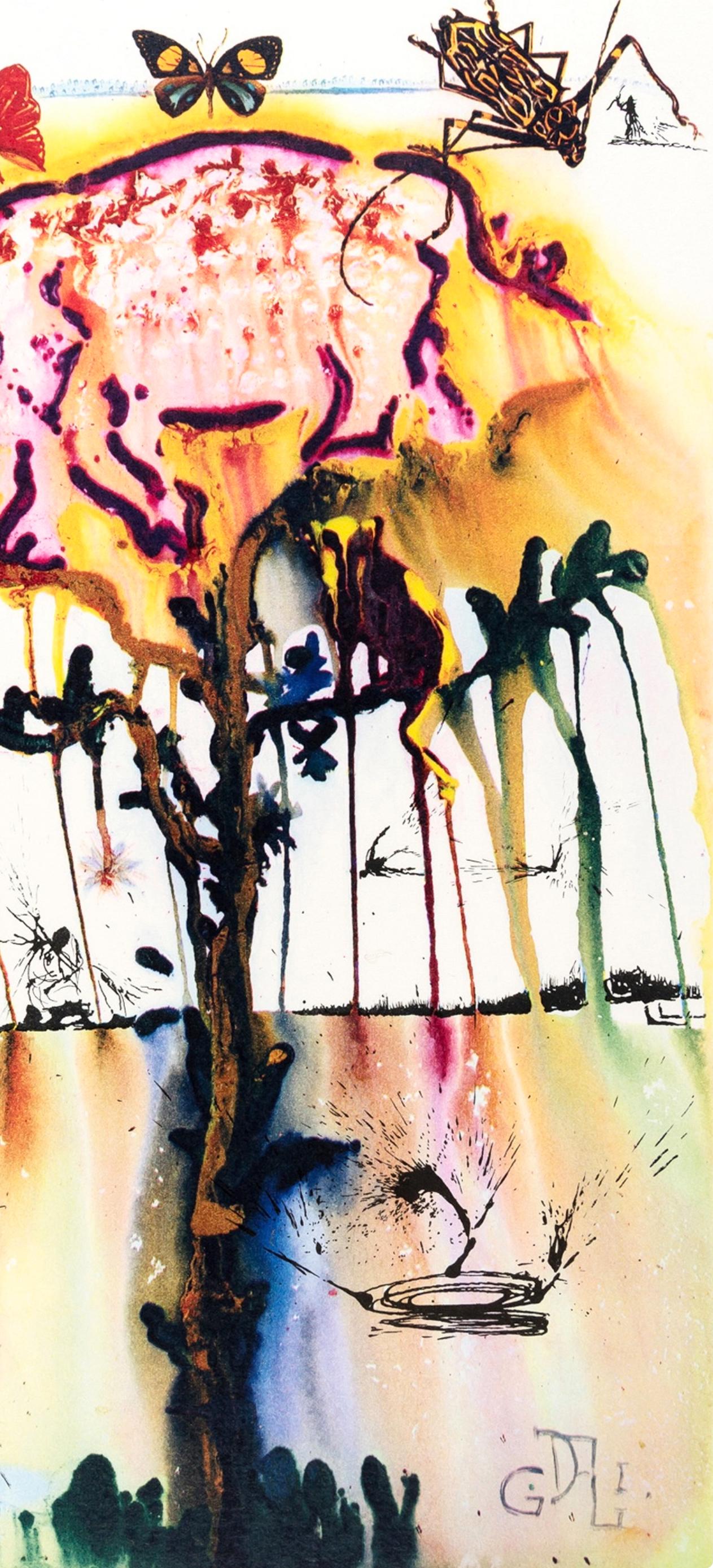 Pig and Pepper (Field 69-5, A-M), Alice's Adventures in Wonderland - White Abstract Print by Salvador Dalí